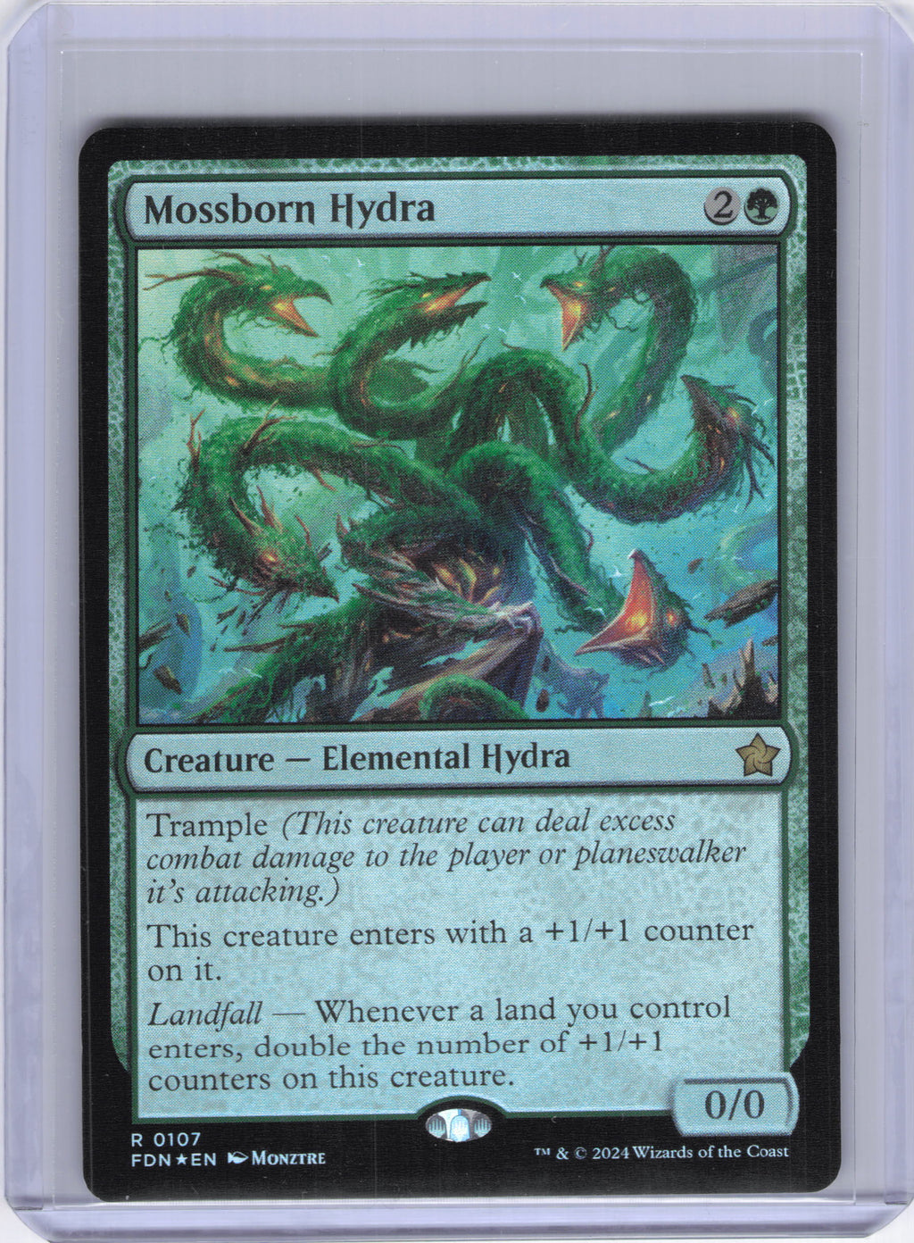 Mossborn Hydra - Foundations (FDN) (Foil)