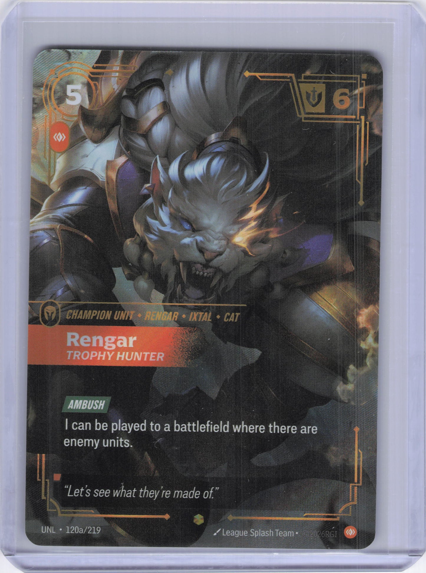 Rengar - Trophy Hunter (Alternate Art) - Unleashed (UNL)