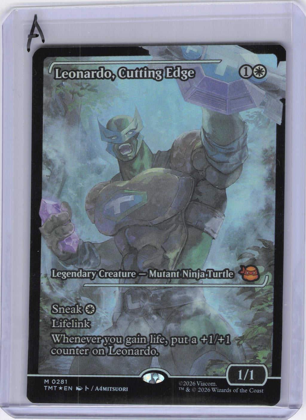 Leonardo, Cutting Edge (Showcase) - Teenage Mutant Ninja Turtles (TMT) (Foil)