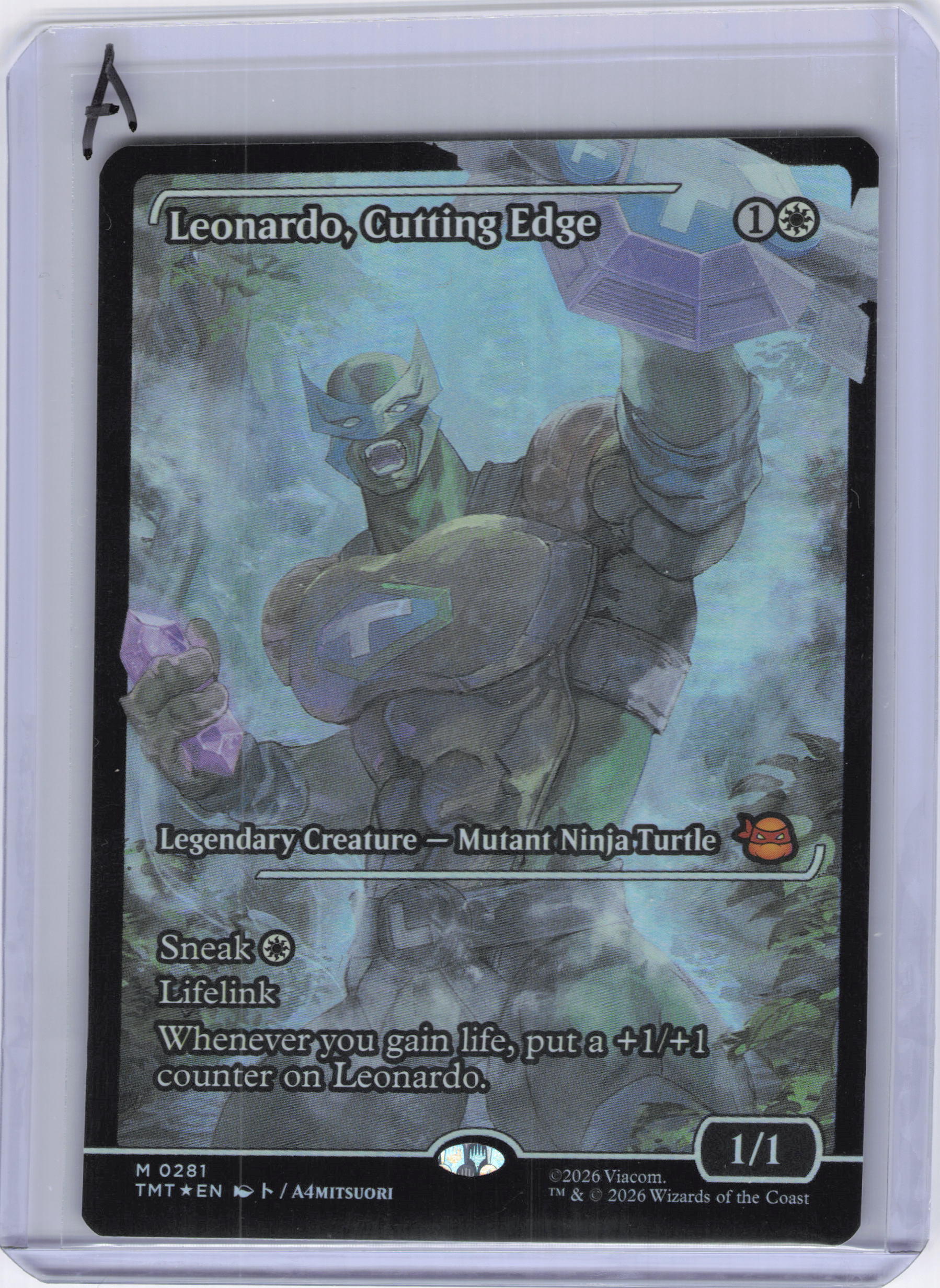 Leonardo, Cutting Edge (Showcase) - Teenage Mutant Ninja Turtles (TMT) (Foil)