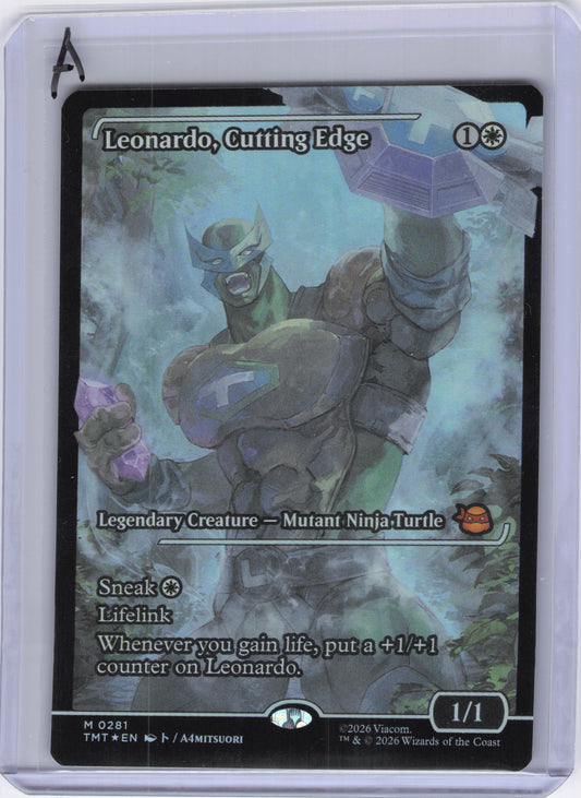 Leonardo, Cutting Edge (Showcase) - Teenage Mutant Ninja Turtles (TMT) (Foil)