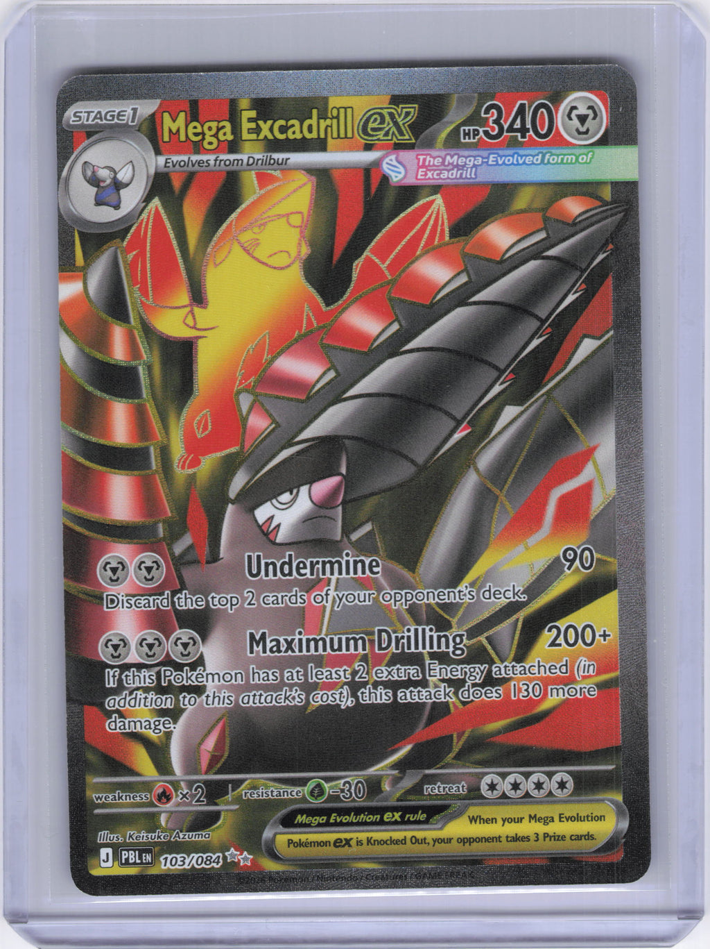 Mega Excadrill ex - 103/084 - ME05: Pitch Black (PBL)