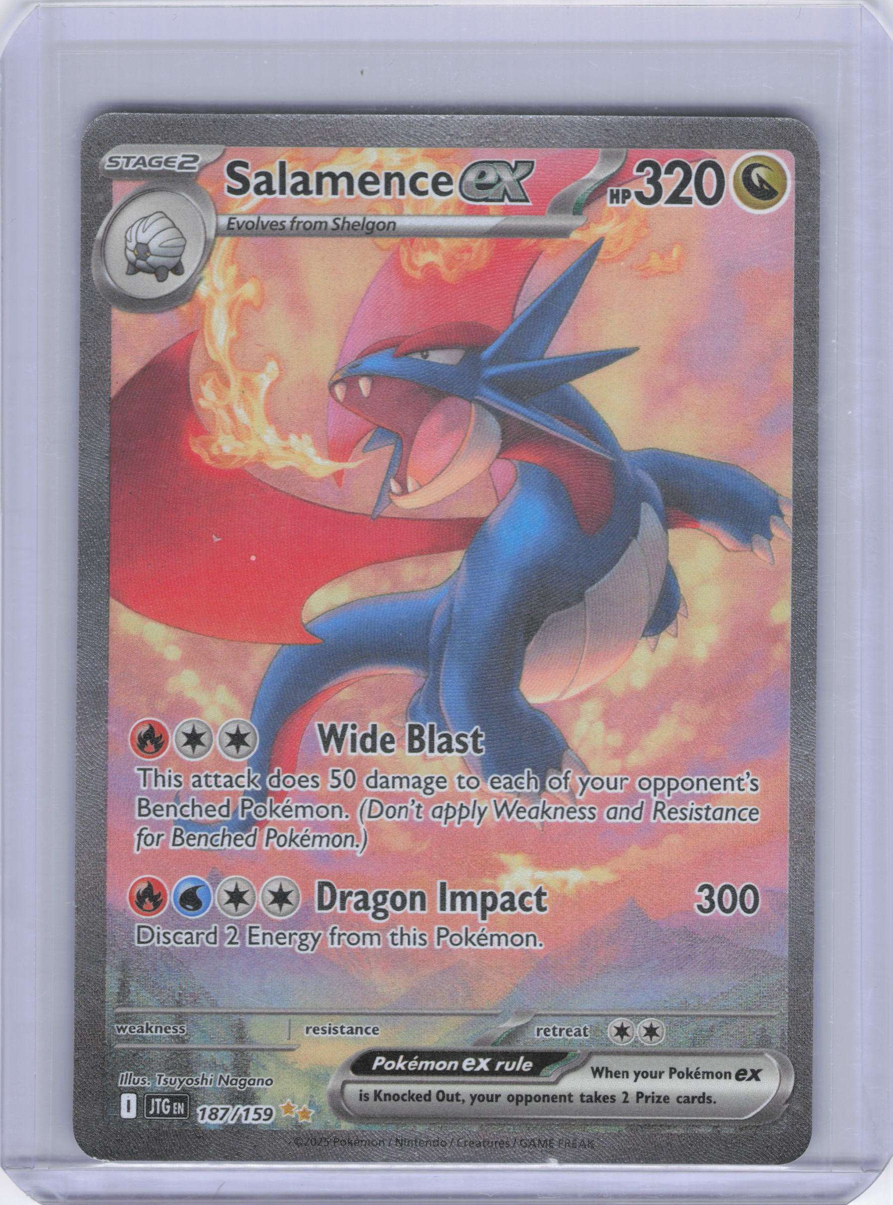 Salamence ex - 187/159 - SV09: Journey Together (JTG)