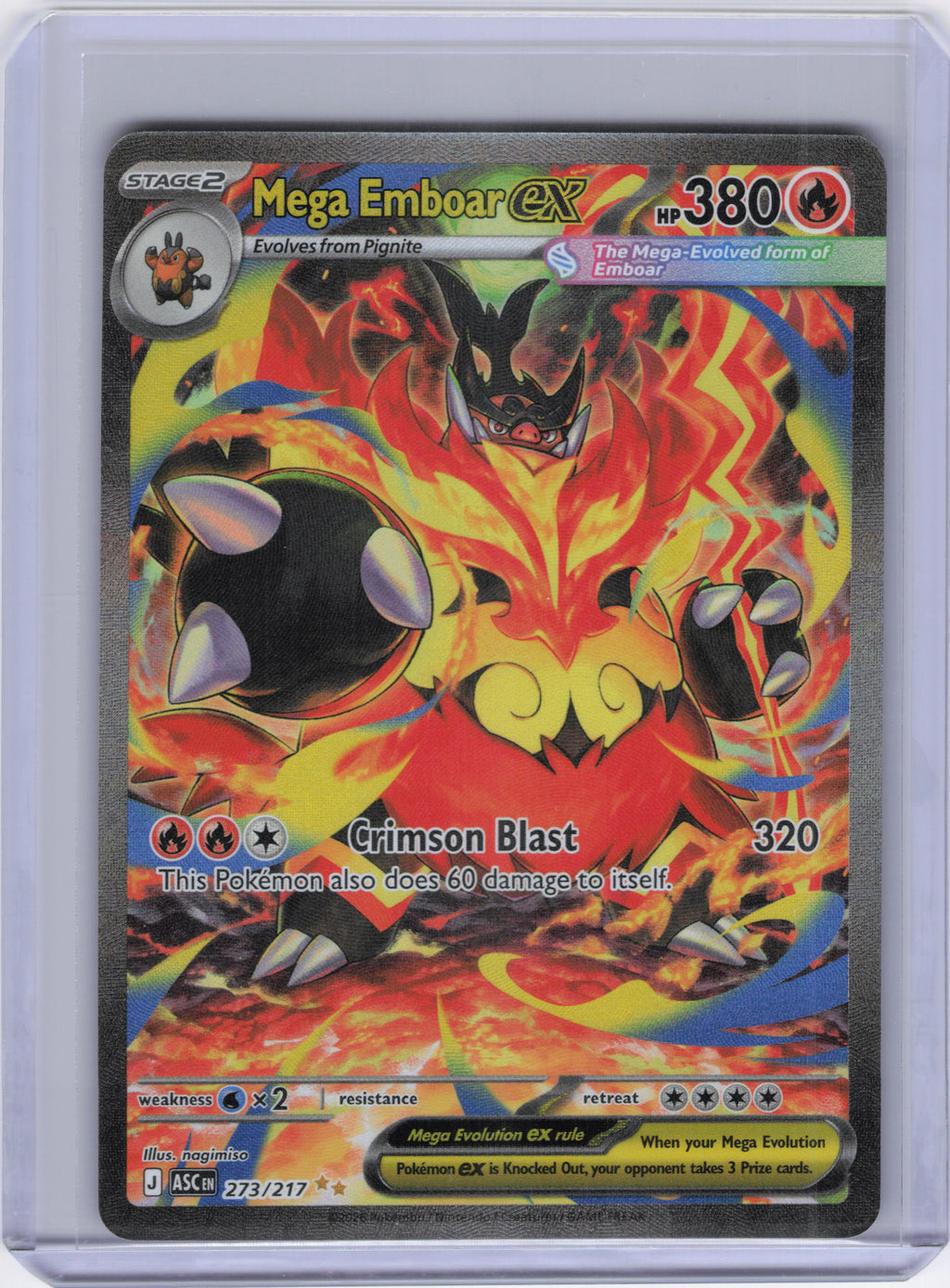 Mega Emboar ex - 273/217 - ME: Ascended Heroes (ASC)