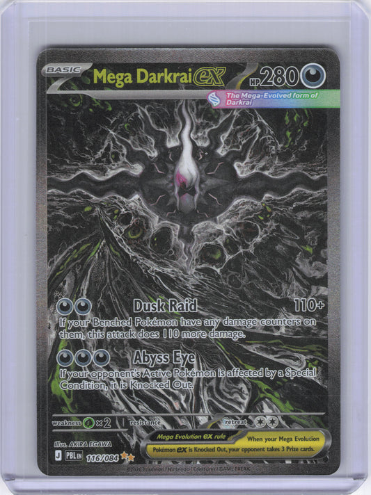 Mega Darkrai ex - 116/084 - ME05: Pitch Black (PBL)