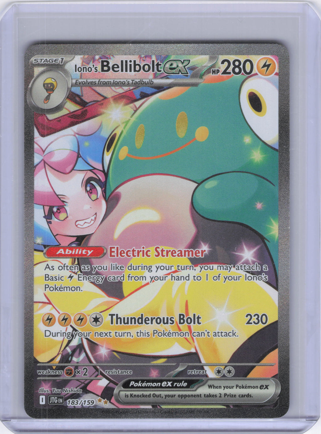 Iono's Bellibolt ex - 183/159 - SV09: Journey Together (JTG)
