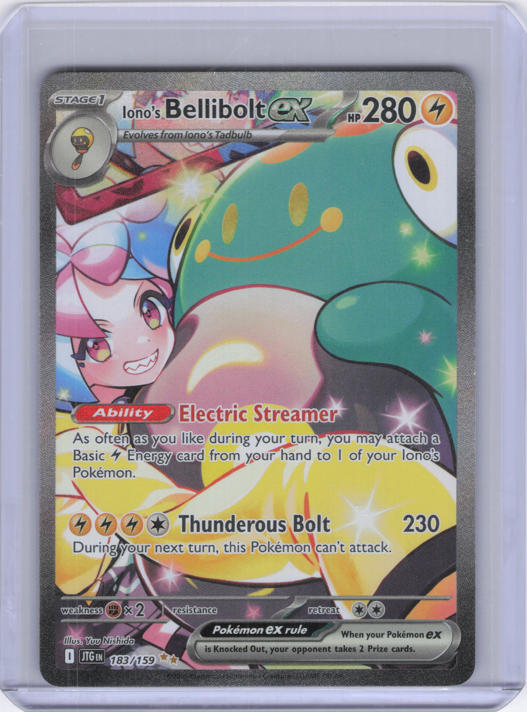 Iono's Bellibolt ex - 183/159 - SV09: Journey Together (JTG)