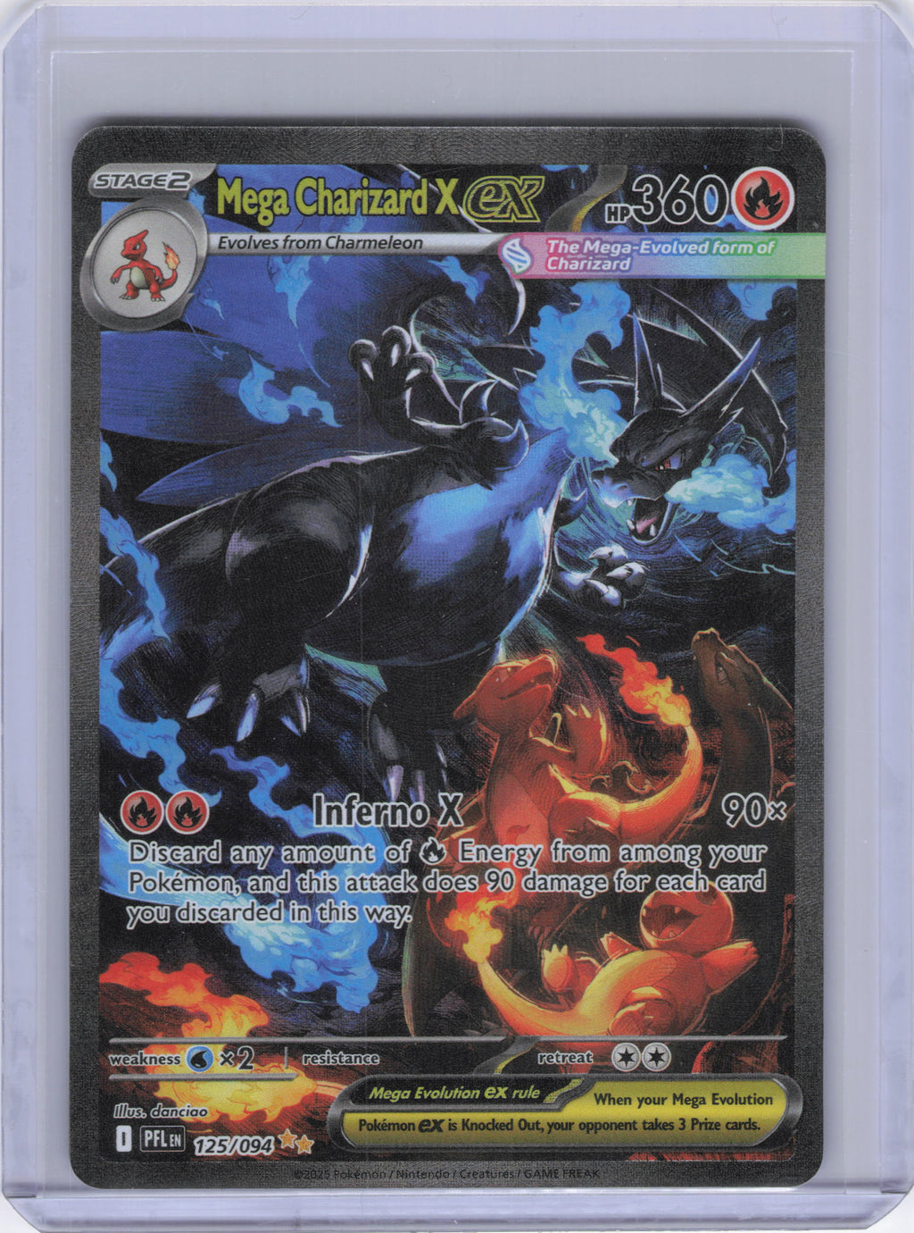 Mega Charizard X ex - 125/094 - ME02: Phantasmal Flames (PFL)