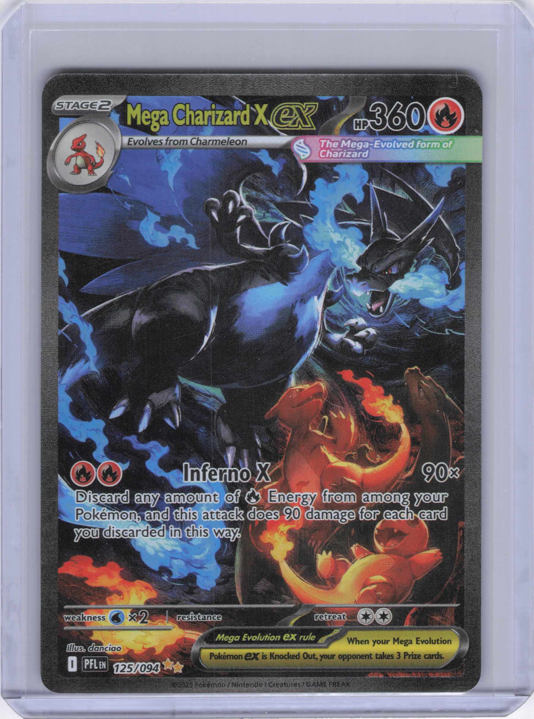 Mega Charizard X ex - 125/094 - ME02: Phantasmal Flames (PFL)