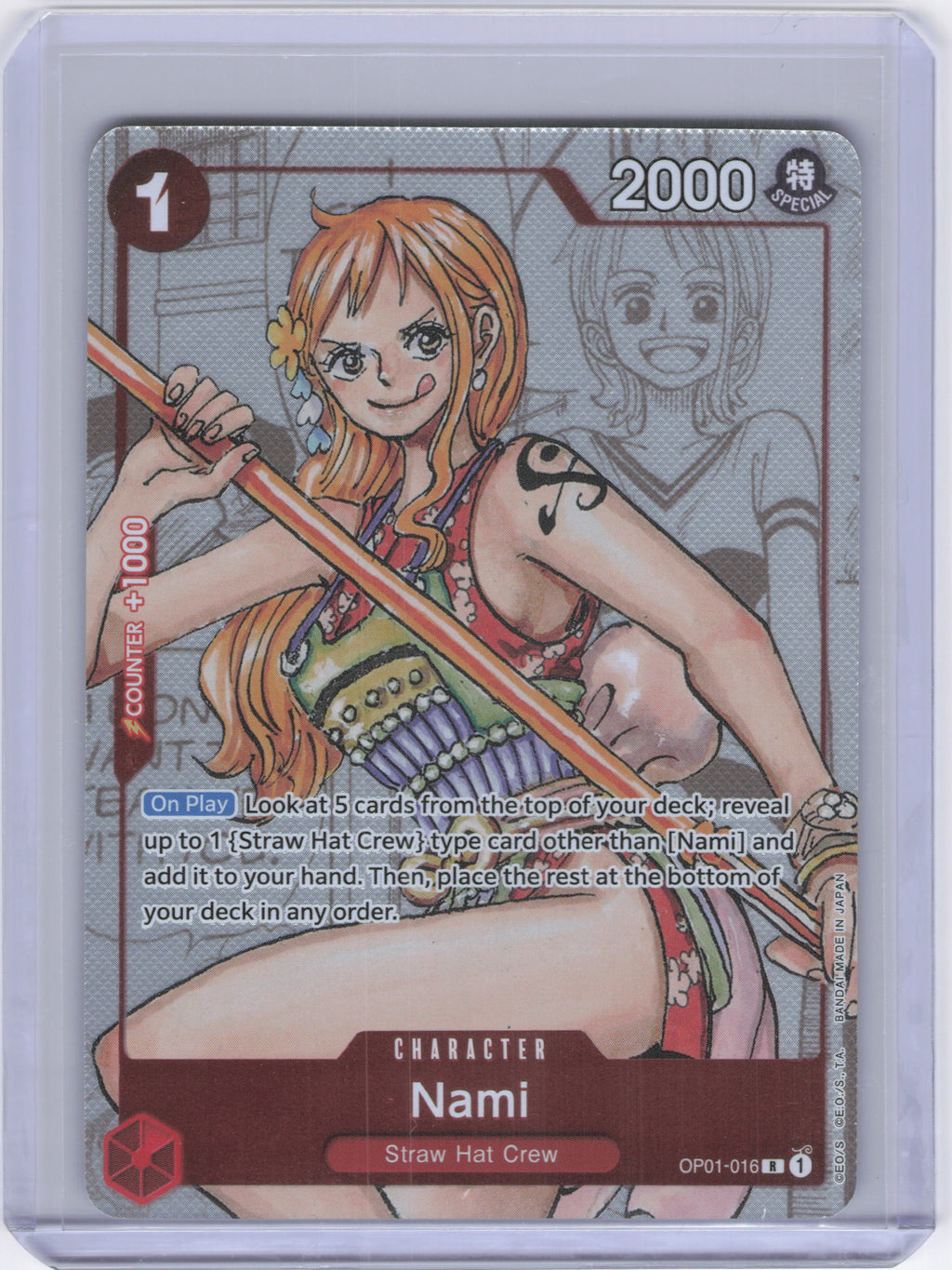 Nami - OP01-016 (Alternate Art) - One Piece Promotion Cards (OP-PR)