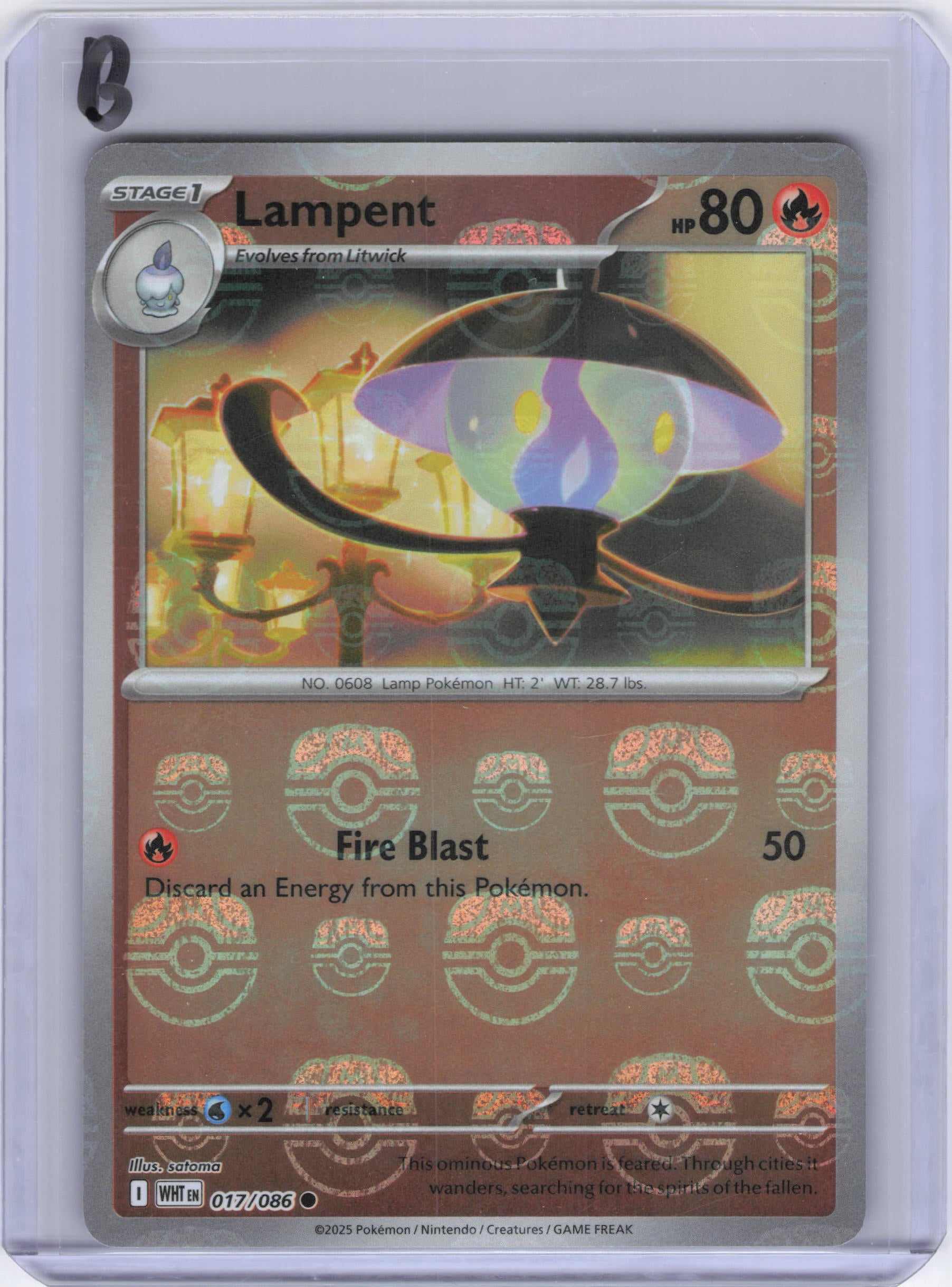 Lampent (Master Ball Pattern) - SV: White Flare (WHT)