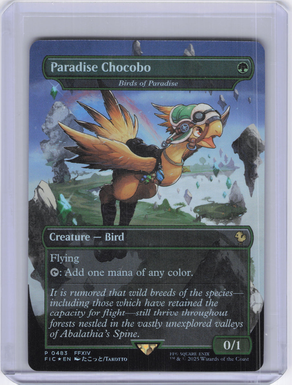 Paradise Chocobo - Birds of Paradise (Borderless) - Commander: FINAL FANTASY (FIC)