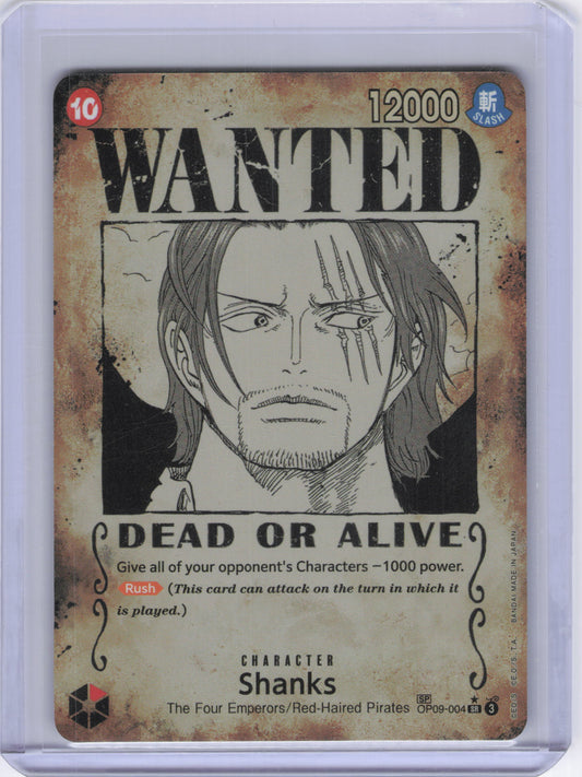 Shanks (004) (Wanted Poster) - Emperors in the New World (OP09)