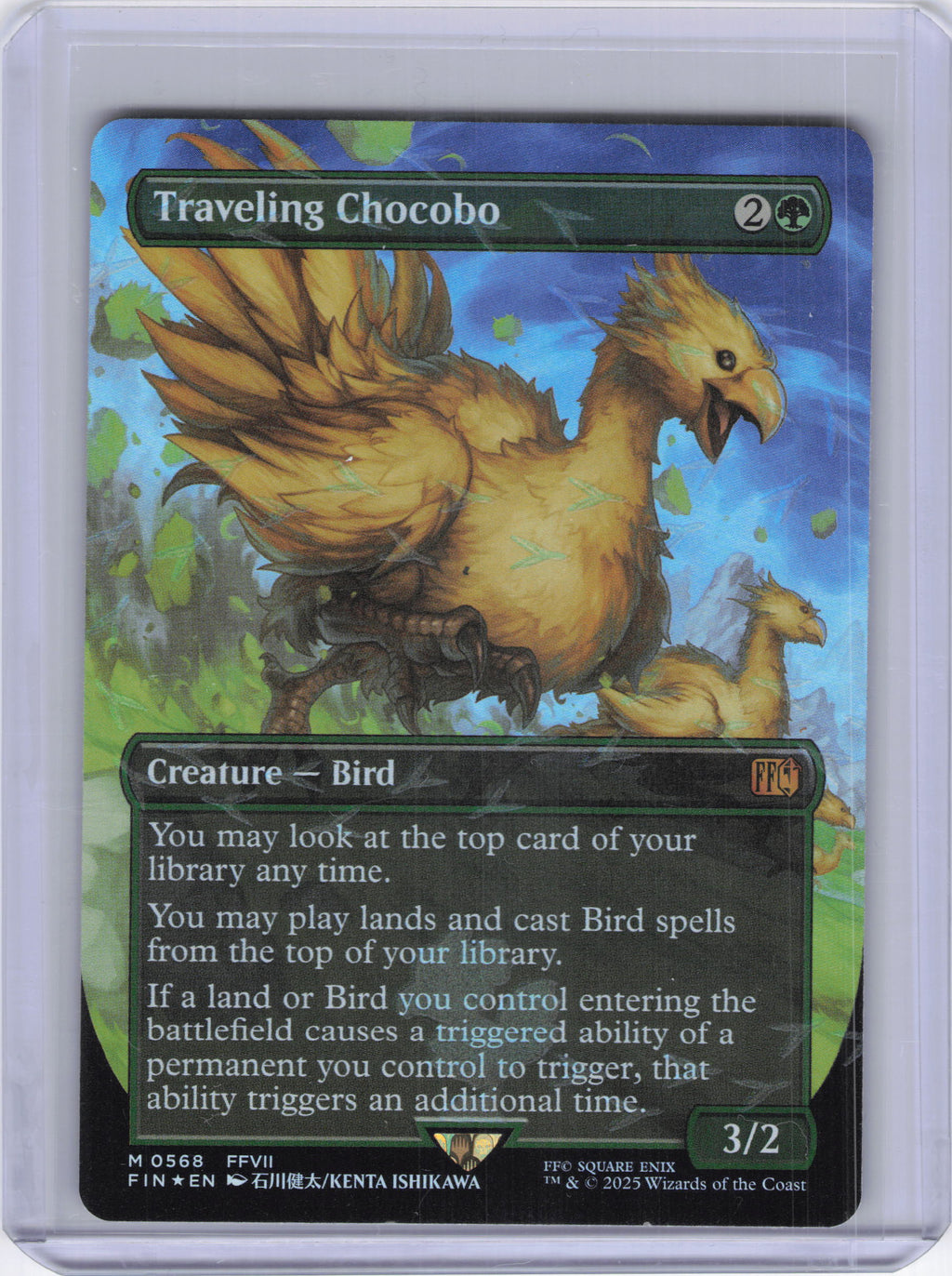 Traveling Chocobo (Borderless) (Chocobo Track Foil) - FINAL FANTASY (FIN)