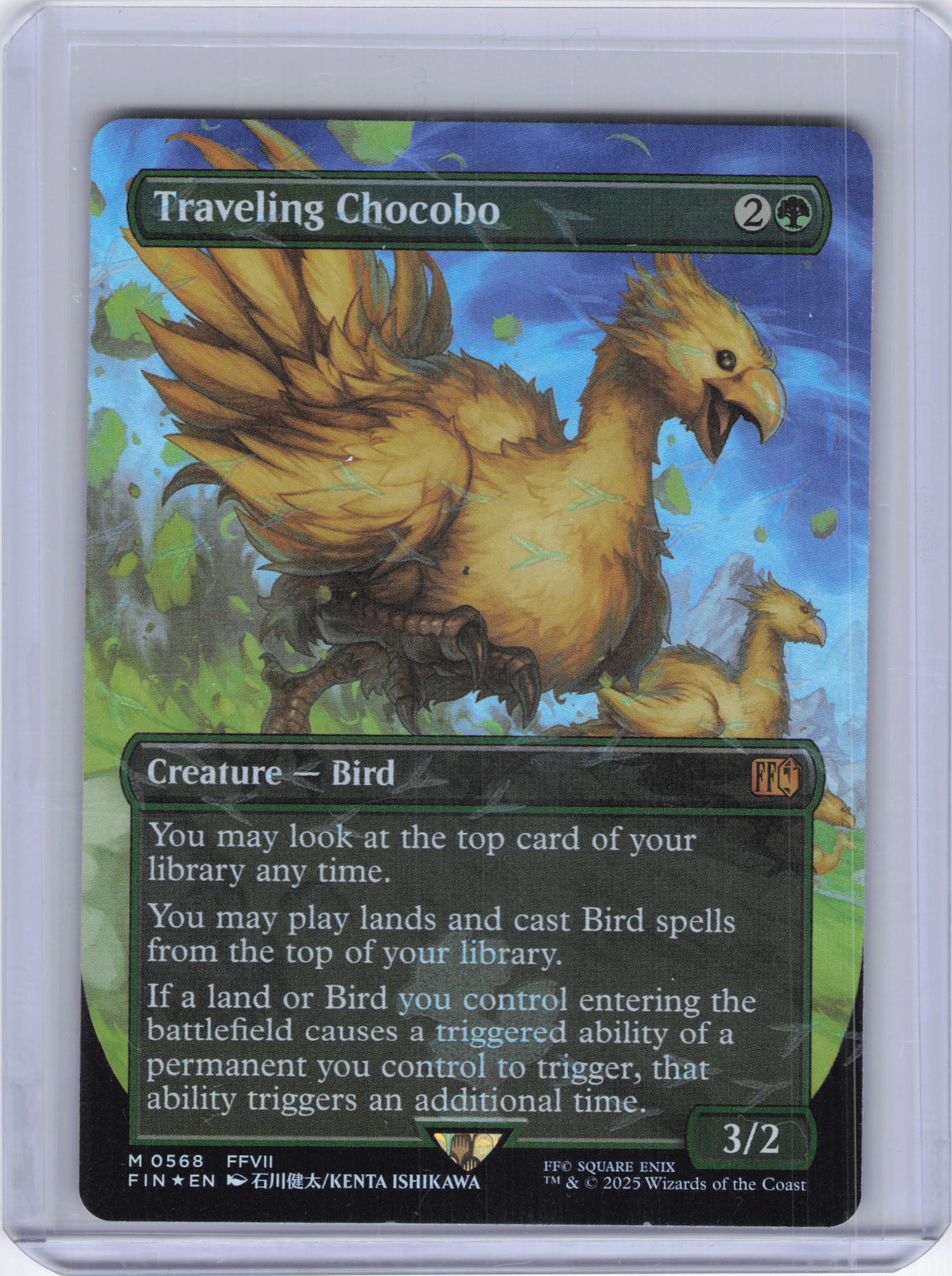 Traveling Chocobo (Borderless) (Chocobo Track Foil) - FINAL FANTASY (FIN)