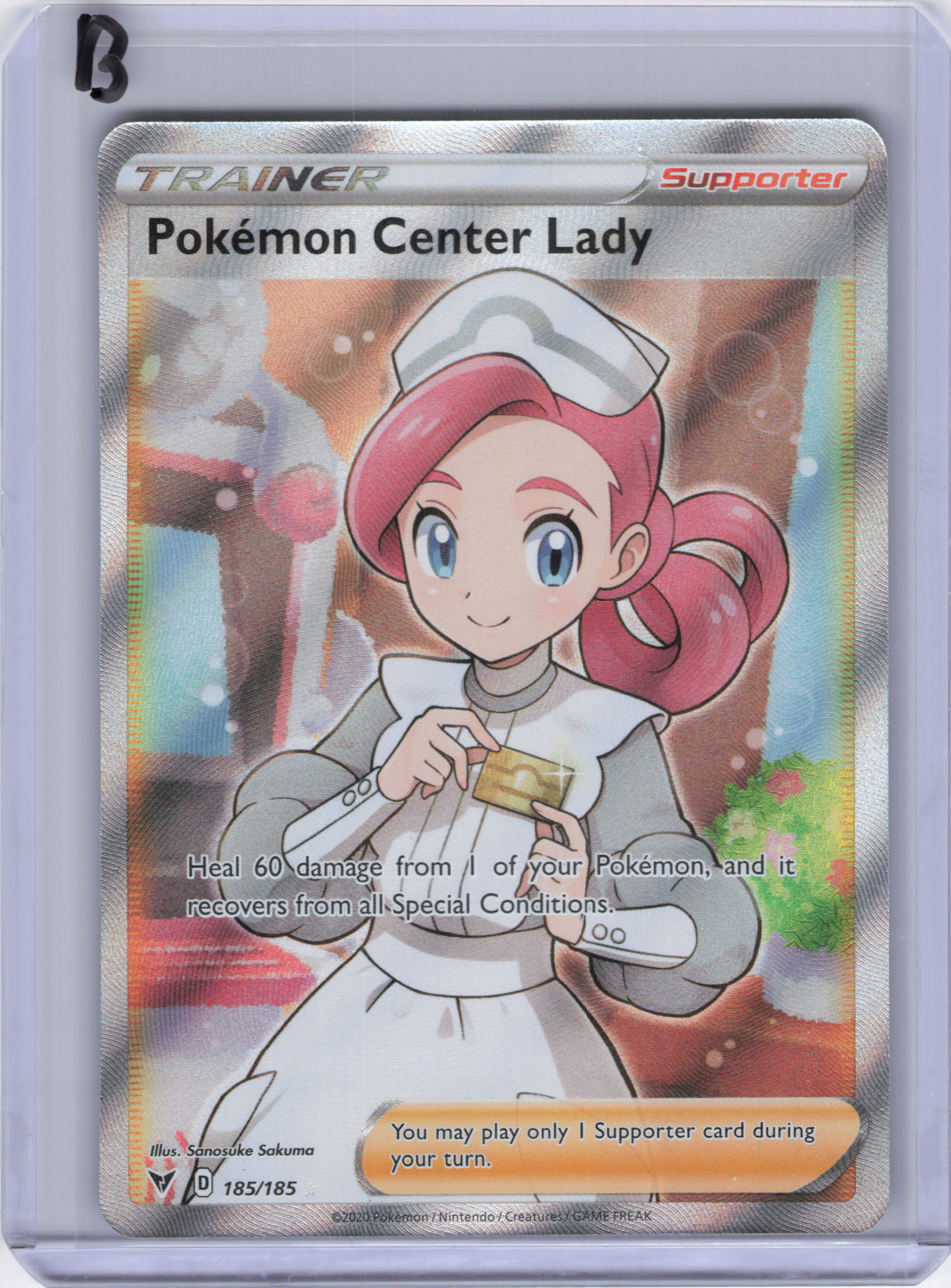Pokemon Center Lady (Full Art) - SWSH04: Vivid Voltage (SWSH04)