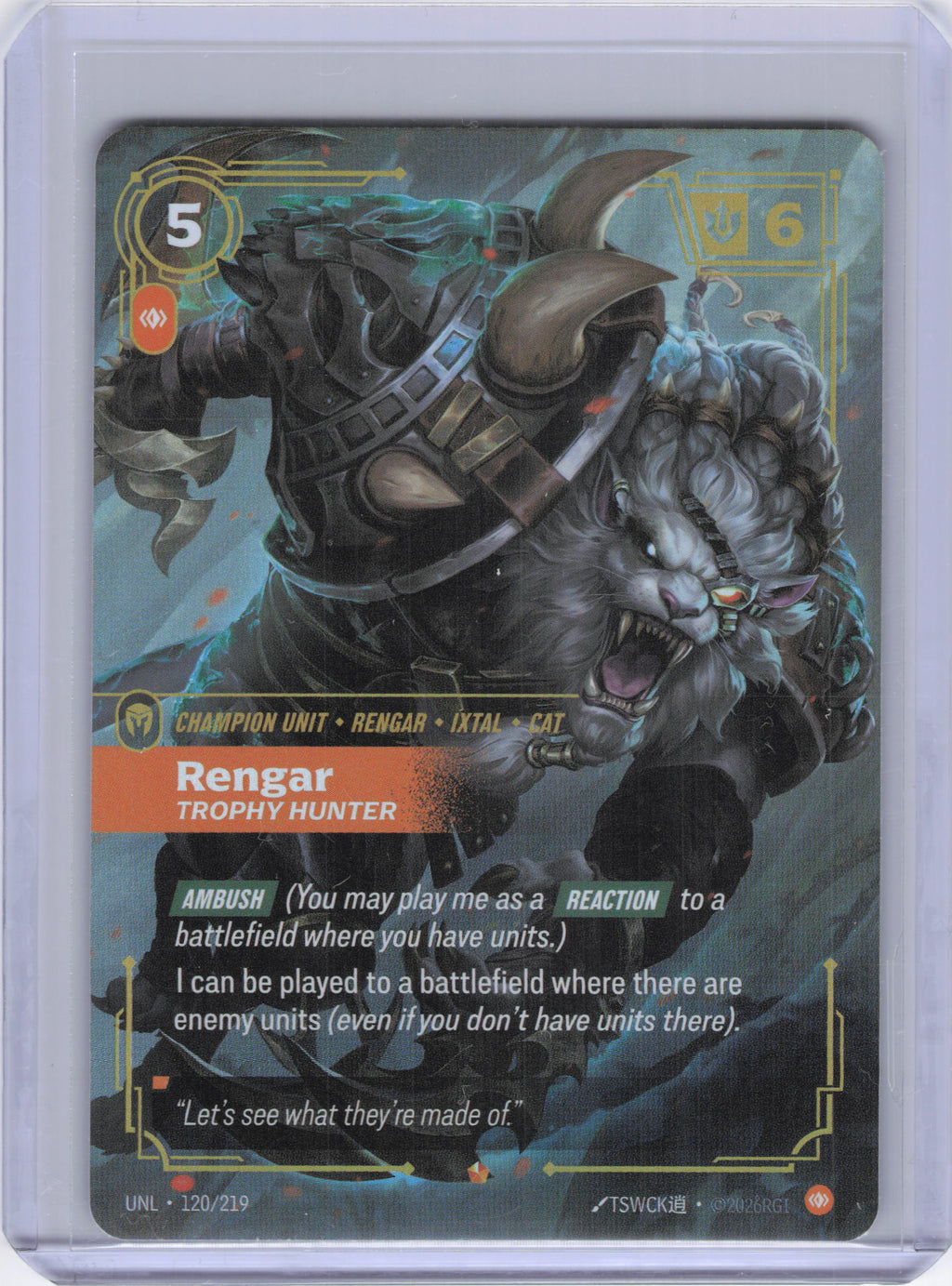 Rengar - Trophy Hunter - Unleashed (UNL)