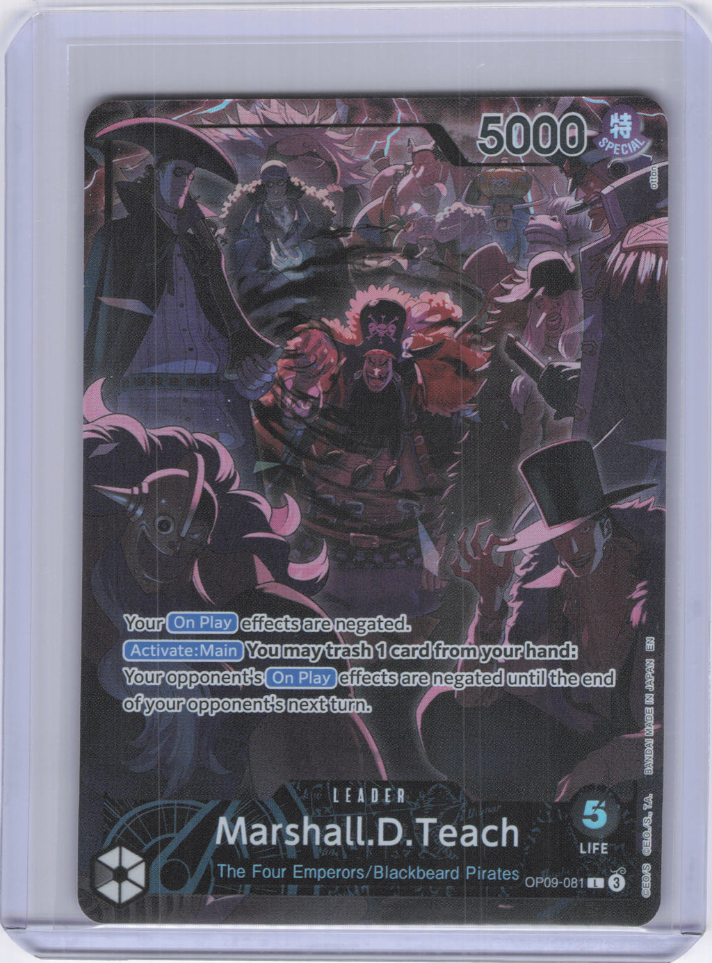 Marshall.D.Teach (English Version 2nd Anniversary Set) - One Piece Promotion Cards (OP-PR)