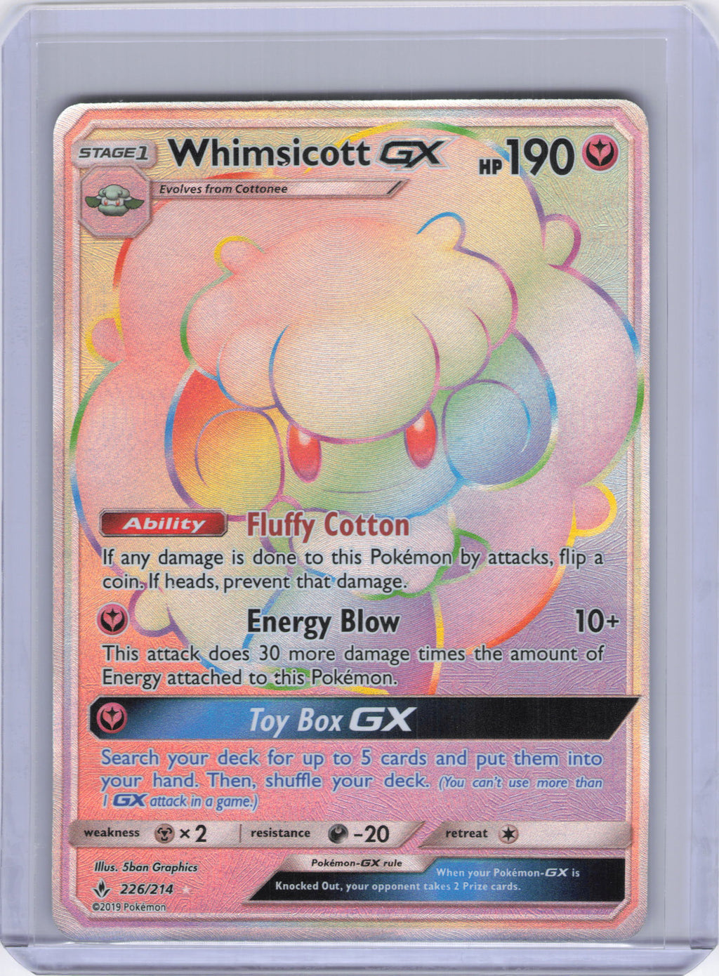 Whimsicott GX (Secret) - SM - Unbroken Bonds (SM10)
