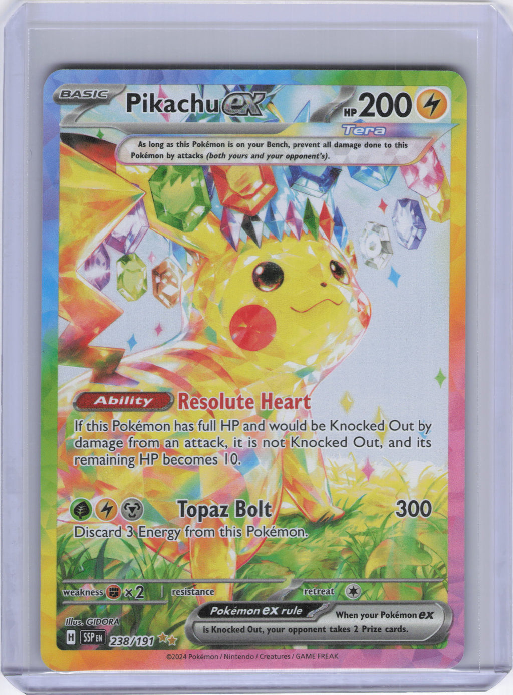 Pikachu ex - 238/191 - SV08: Surging Sparks (SSP)