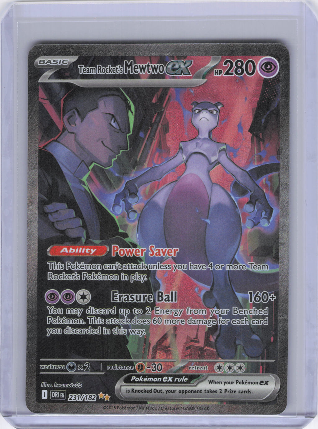 Team Rocket's Mewtwo ex - 231/182 - SV10: Destined Rivals (DRI)