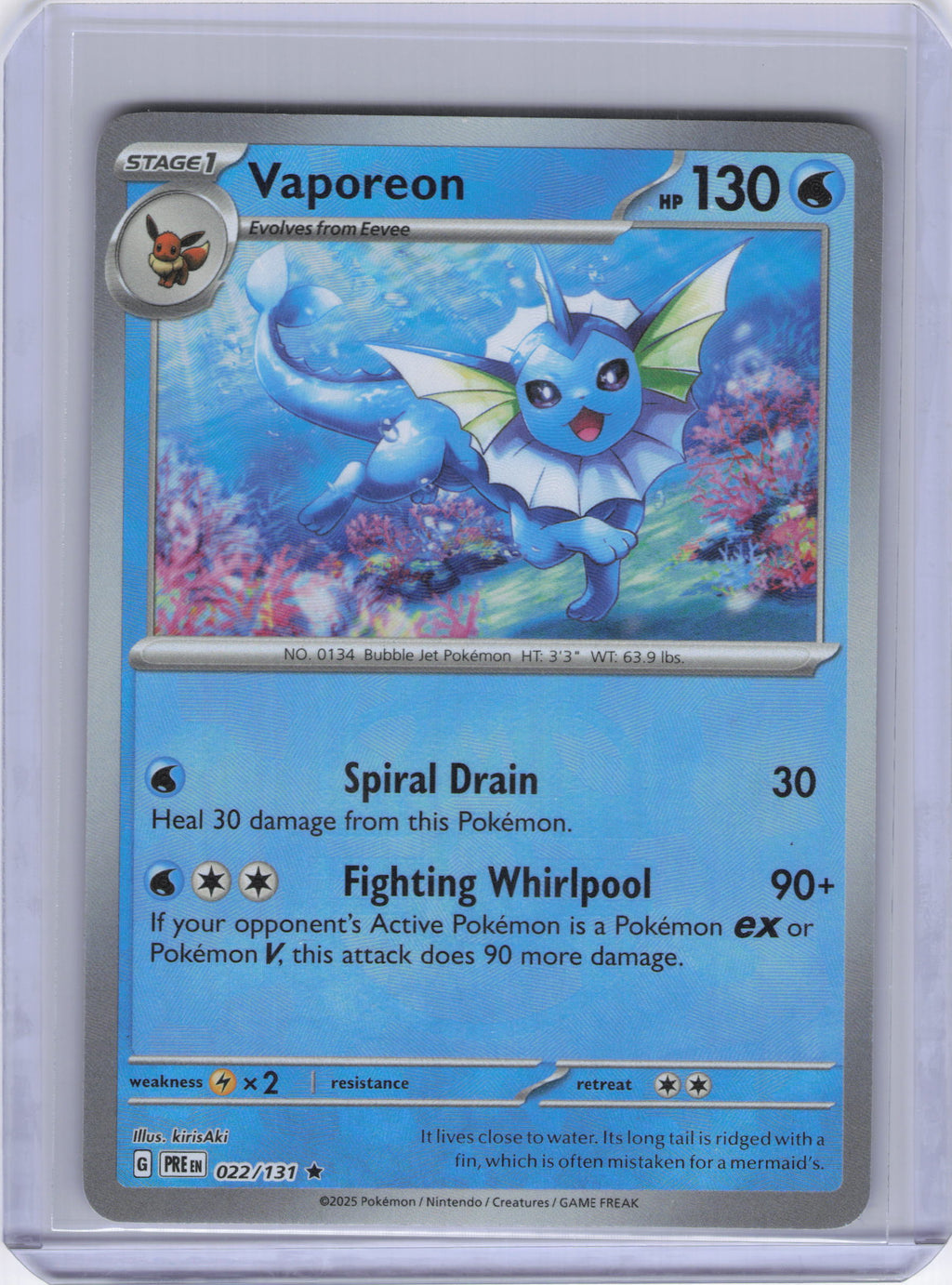 Vaporeon (Master Ball Pattern) - SV: Prismatic Evolutions (PRE)