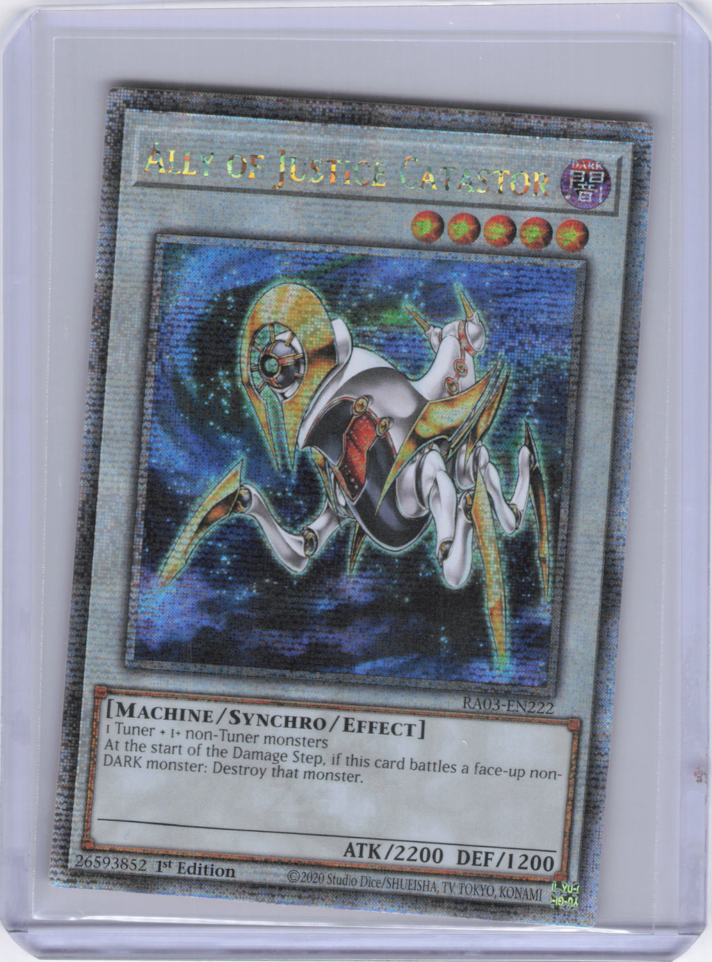 Ally of Justice Catastor (Quarter Century Secret Rare) - Quarter Century Bonanza (RA03)