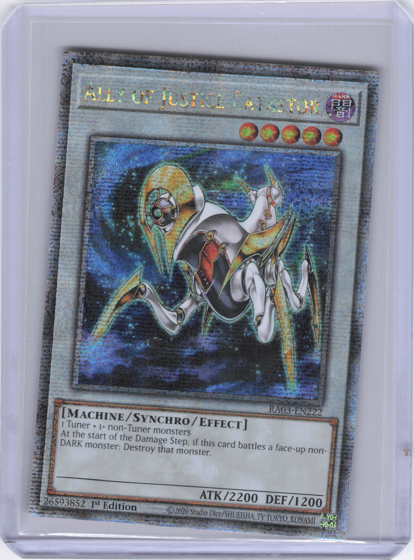 Ally of Justice Catastor (Quarter Century Secret Rare) - Quarter Century Bonanza (RA03)