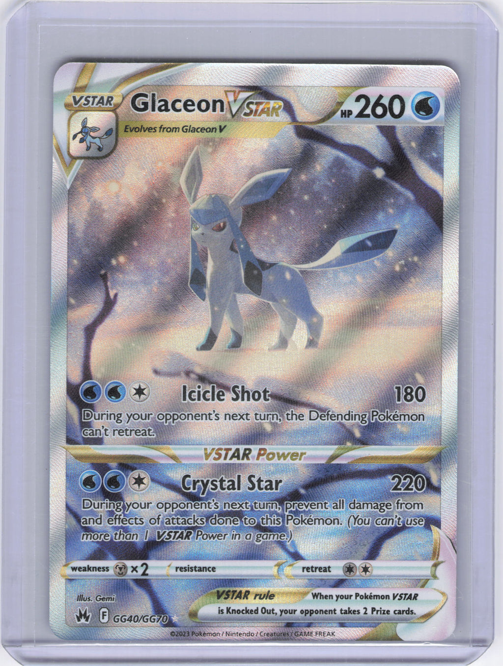 Glaceon VSTAR - SWSH: Crown Zenith: Galarian Gallery (CRZ:GG)