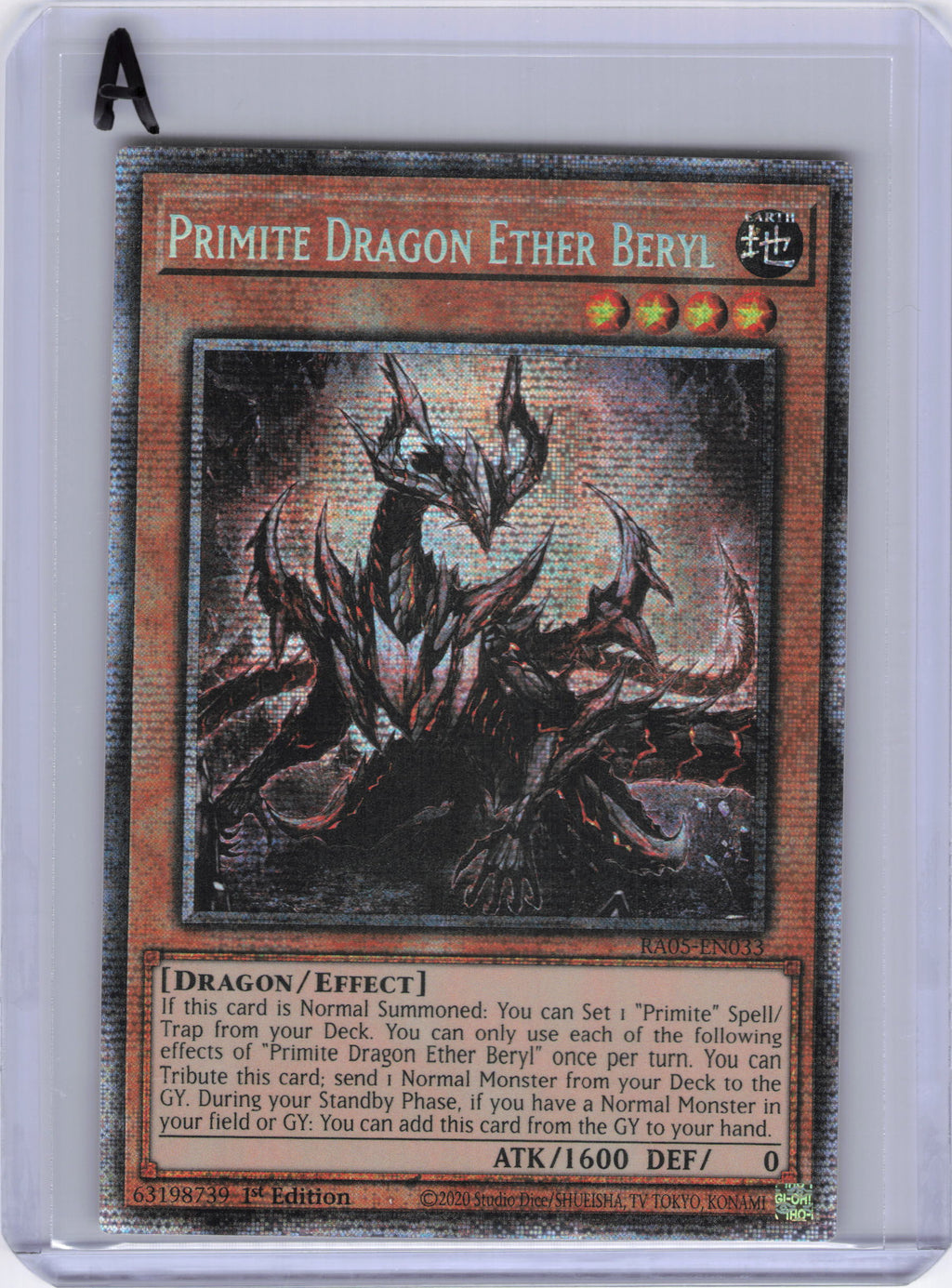 Primite Dragon Ether Beryl (Starlight Rare) - Rarity Collection 5 (RA05)