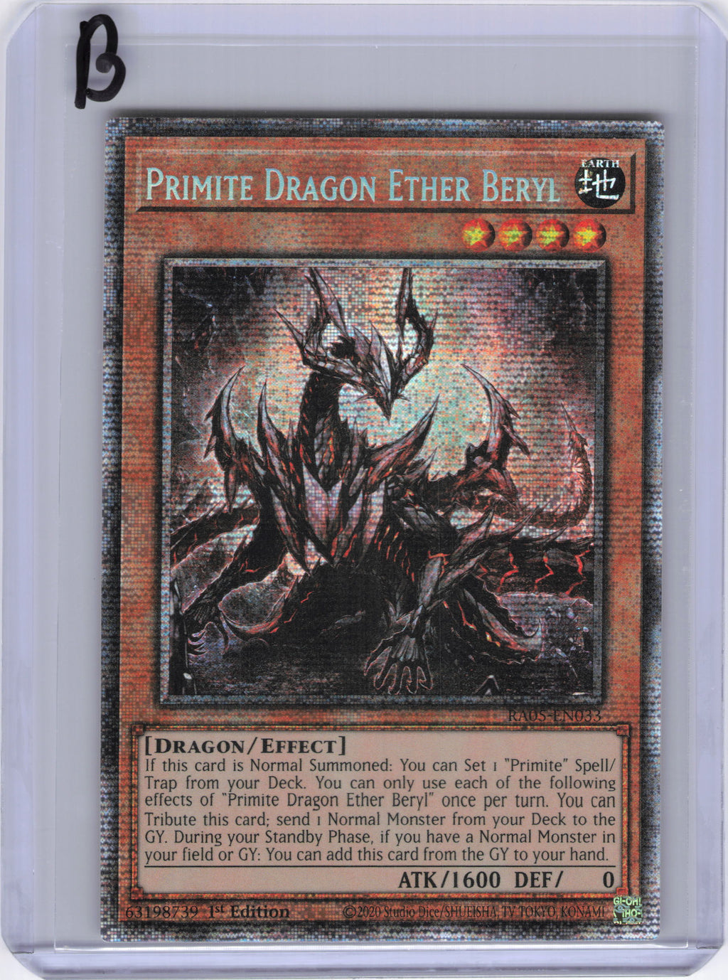 Primite Dragon Ether Beryl (Starlight Rare) - Rarity Collection 5 (RA05)