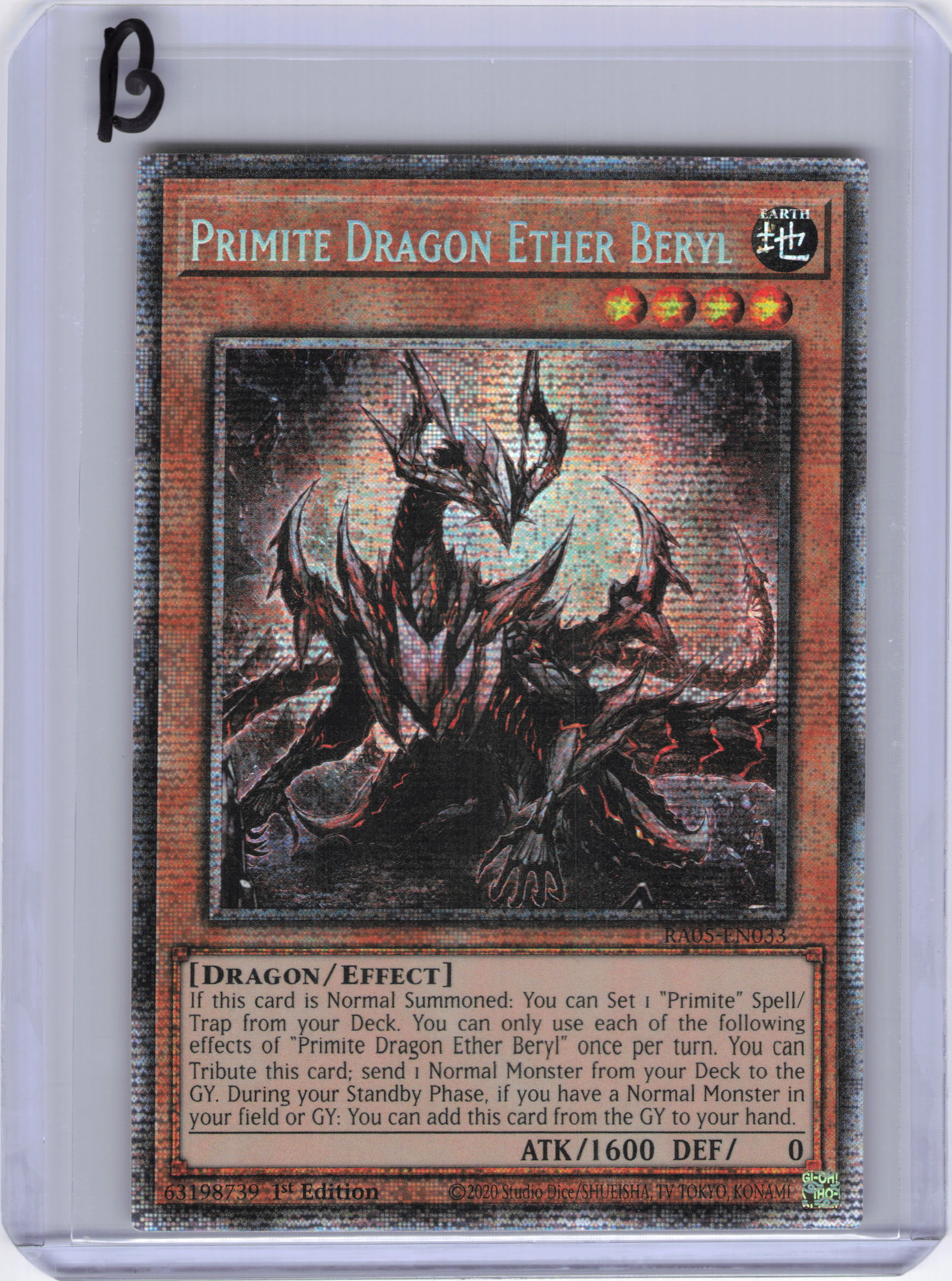 Primite Dragon Ether Beryl (Starlight Rare) - Rarity Collection 5 (RA05)