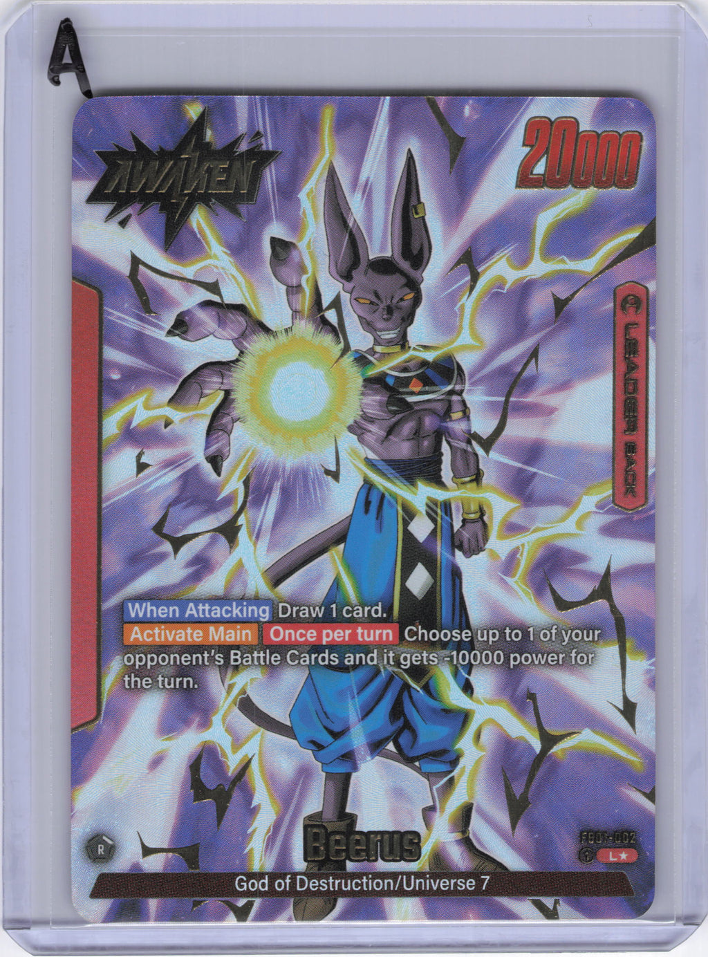 Beerus - FB01-002 (Alternate Art) - Awakened Pulse (FB01)