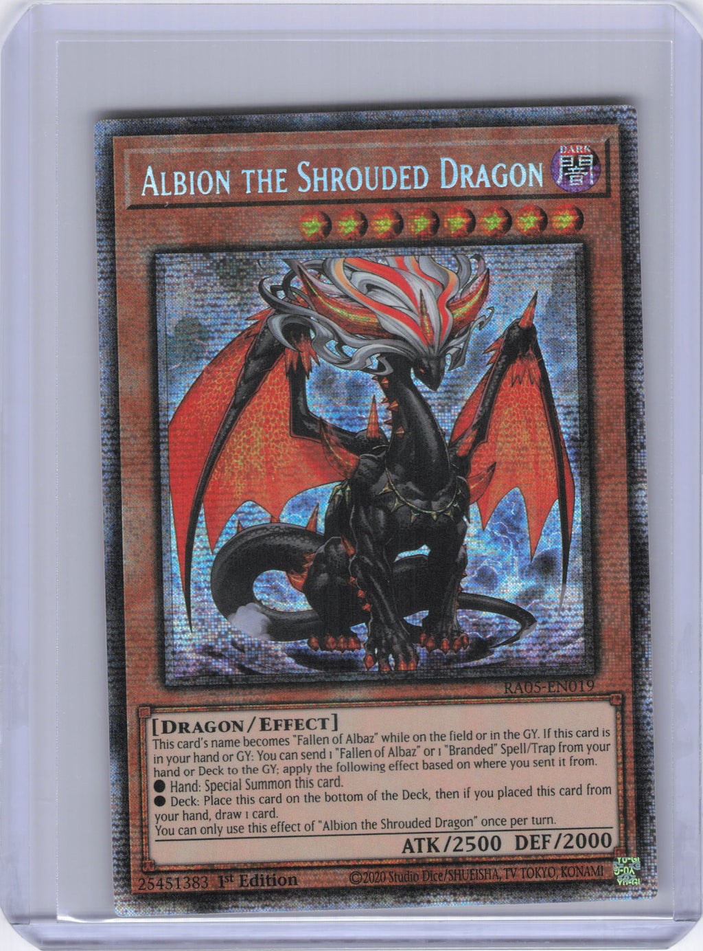 Albion the Shrouded Dragon (Starlight Rare) - Rarity Collection 5 (RA05)