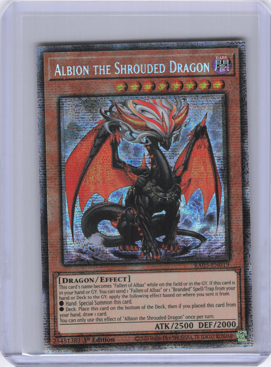 Albion the Shrouded Dragon (Starlight Rare) - Rarity Collection 5 (RA05)