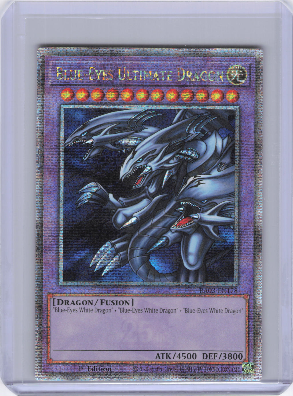 Blue-Eyes Ultimate Dragon (Quarter Century Secret Rare) - Quarter Century Bonanza (RA03)