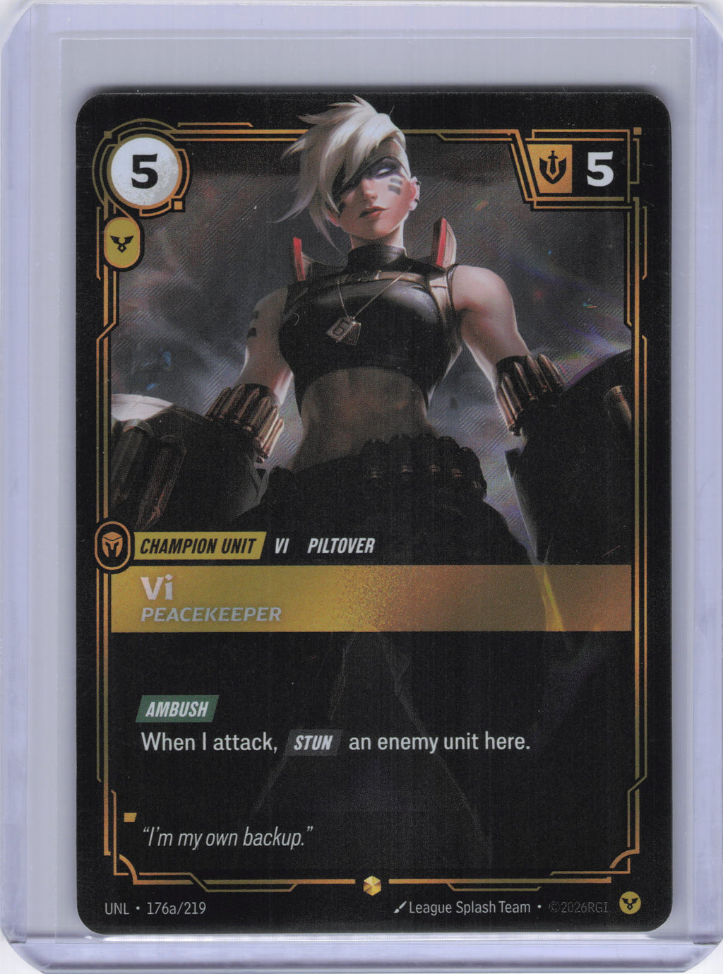 Vi - Peacekeeper (Alternate Art) - Unleashed (UNL)