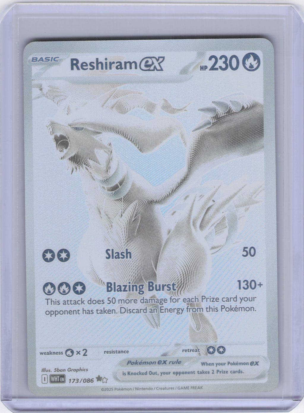Reshiram ex - 173/086 - SV: White Flare (WHT)