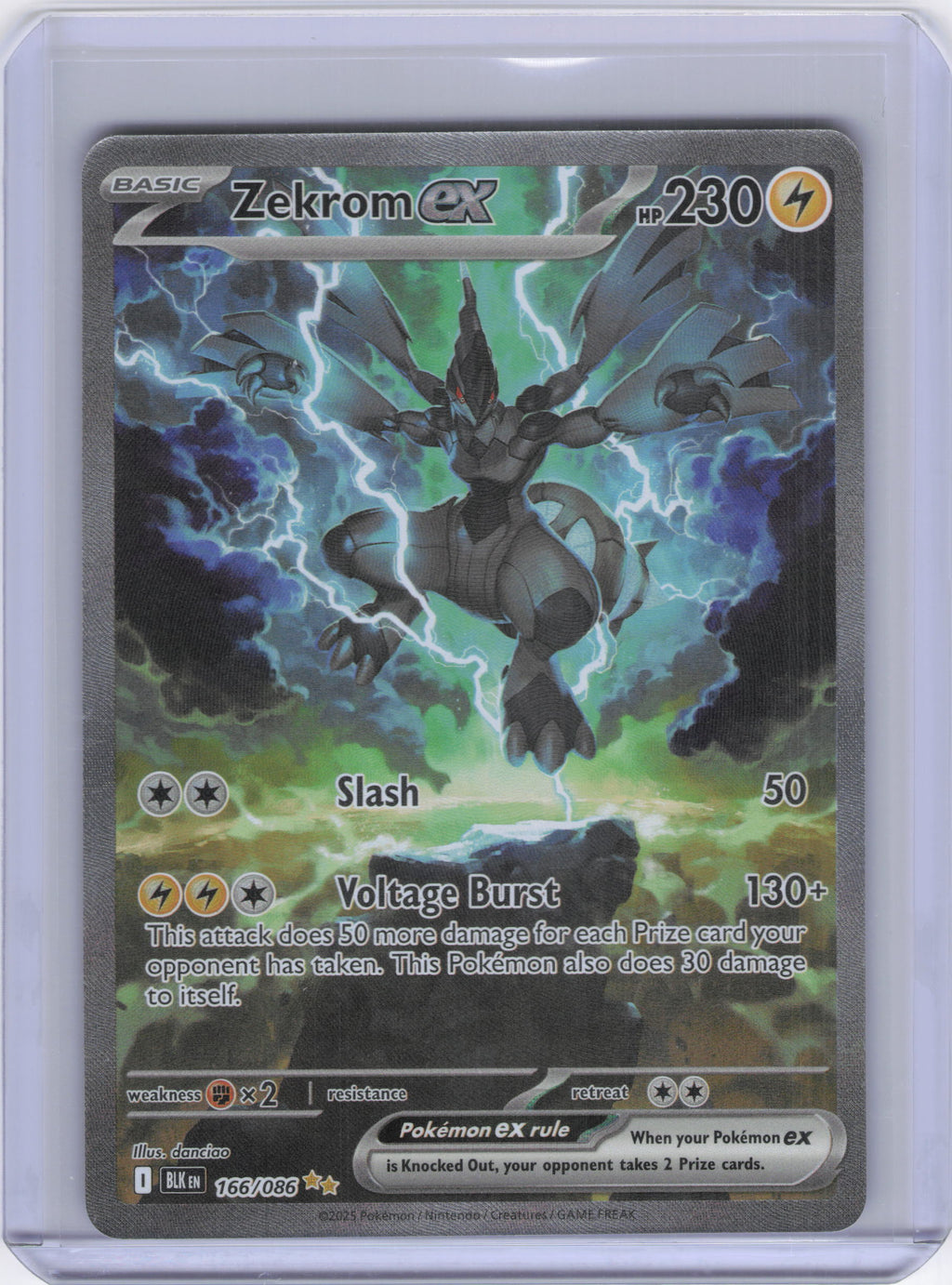 Zekrom ex - 166/086 - SV: Black Bolt (BLK)