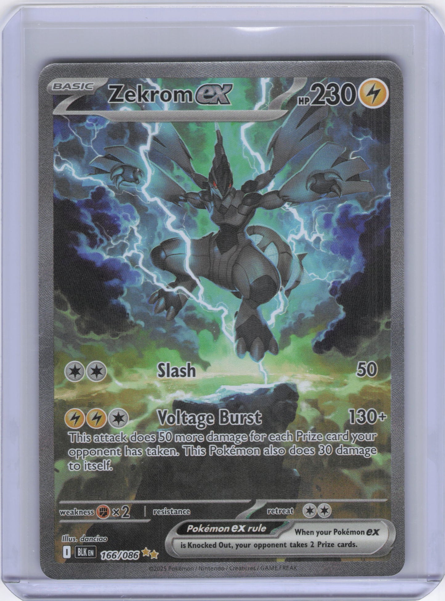 Zekrom ex - 166/086 - SV: Black Bolt (BLK)