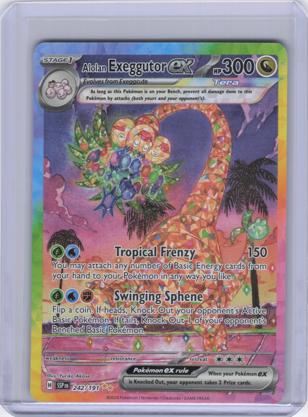 Alolan Exeggutor ex - 242/191 - SV08: Surging Sparks (SSP)
