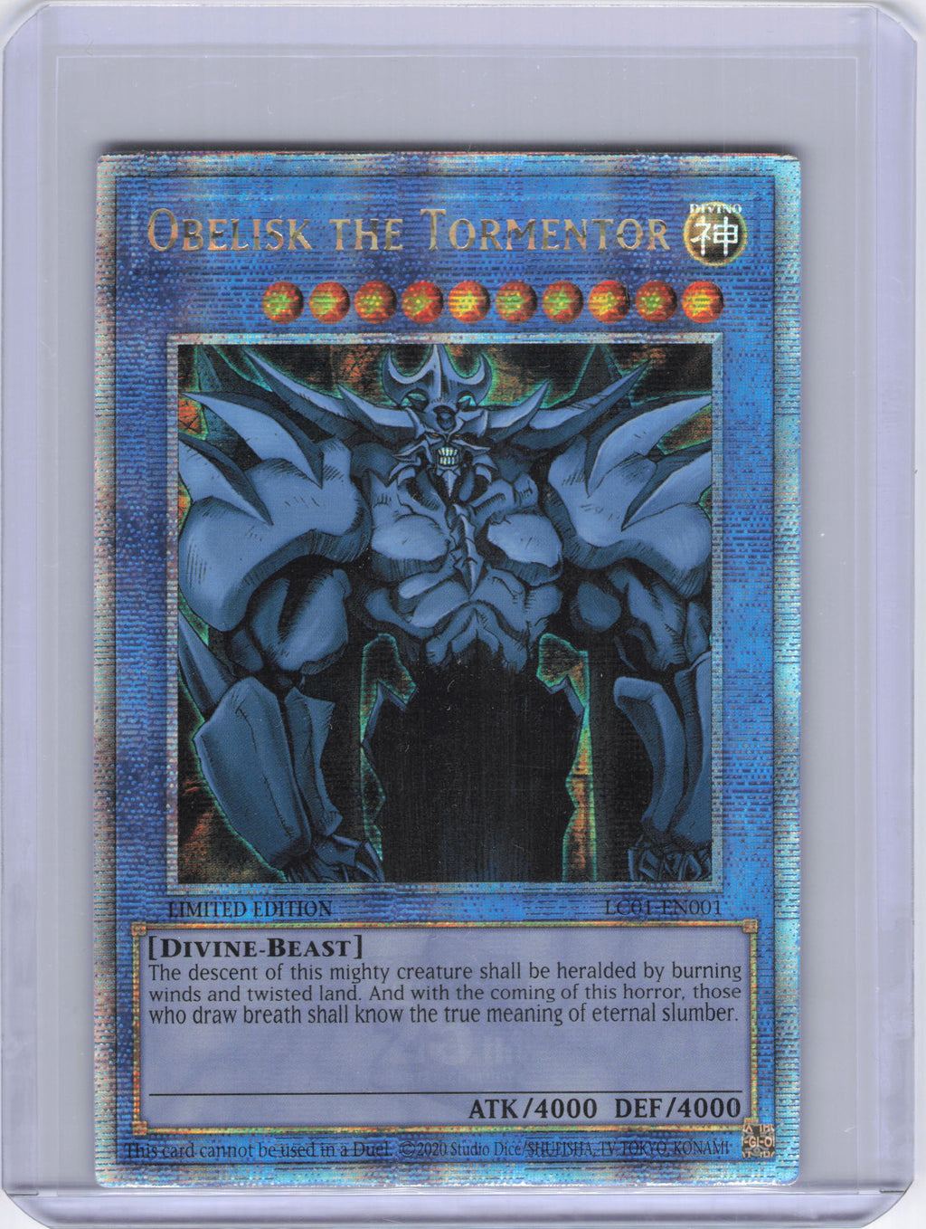 Obelisk the Tormentor (Quarter Century Secret Rare) - Legendary Collection: 25th Anniversary Edition (LC01)
