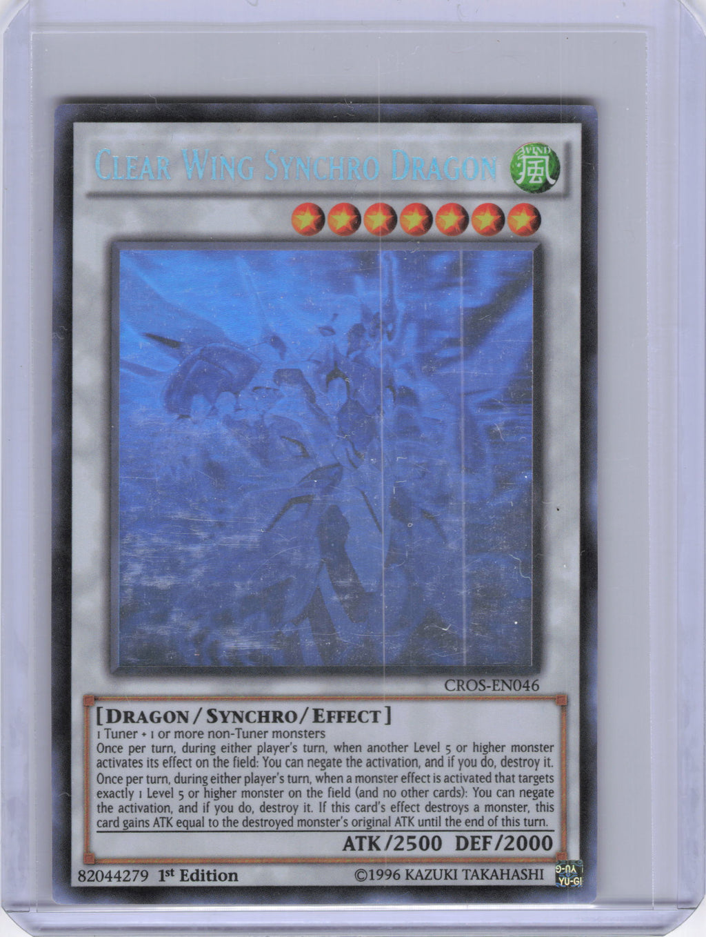 Clear Wing Synchro Dragon (Ghost Rare) - Crossed Souls (CROS) [1st Edition]