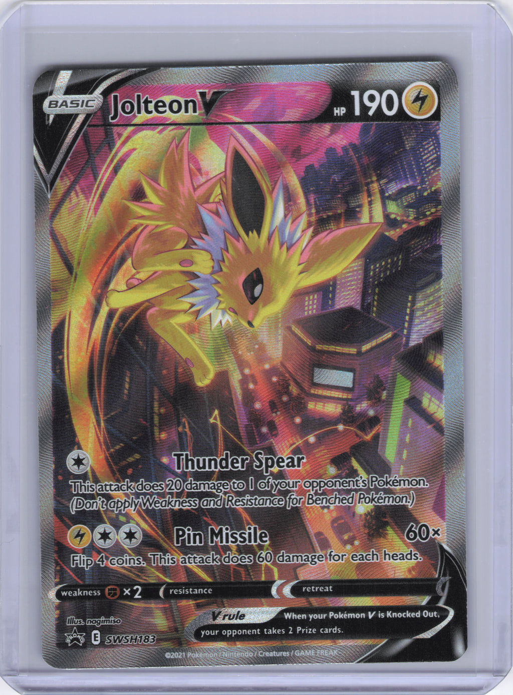 Jolteon V - SWSH183 - SWSH: Sword & Shield Promo Cards (SWSD)