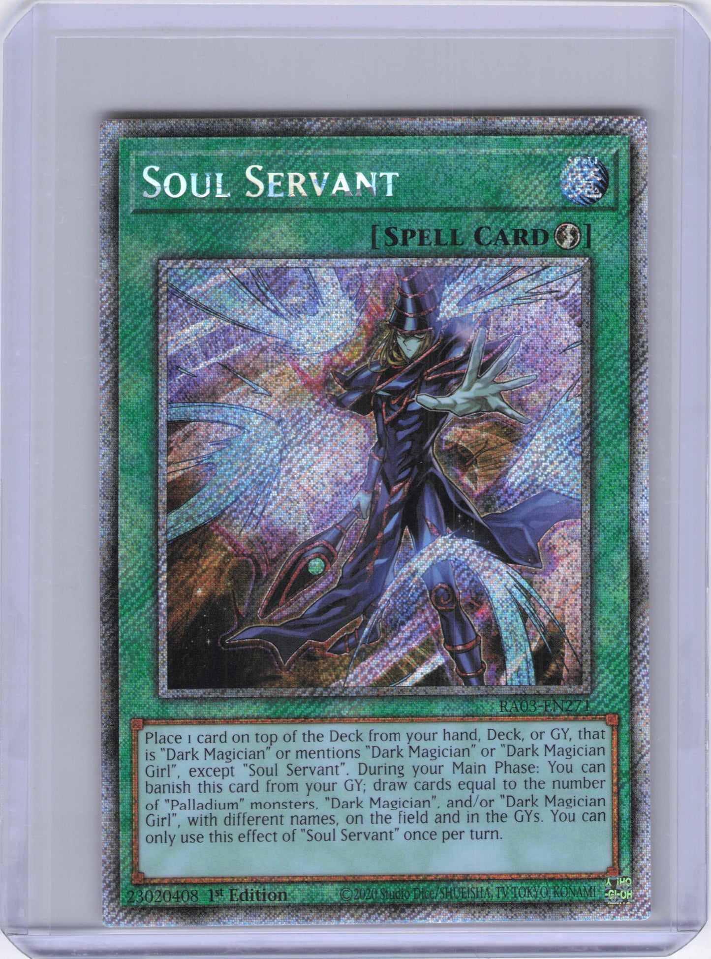 Soul Servant (Platinum Secret Rare) - Quarter Century Bonanza (RA03)