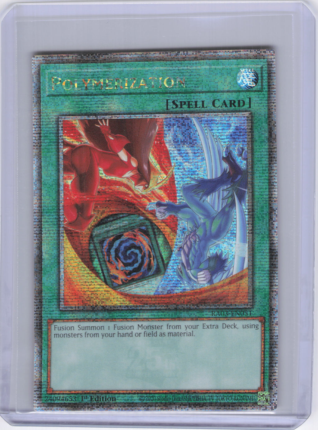 Polymerization (B) (HERO Art) (Quarter Century Secret Rare) - Quarter Century Bonanza (RA03)