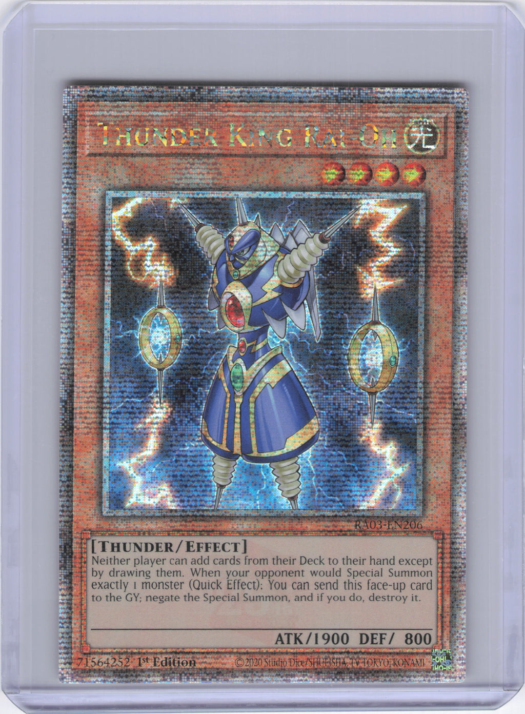 Thunder King Rai-Oh (Quarter Century Secret Rare) - Quarter Century Bonanza (RA03)