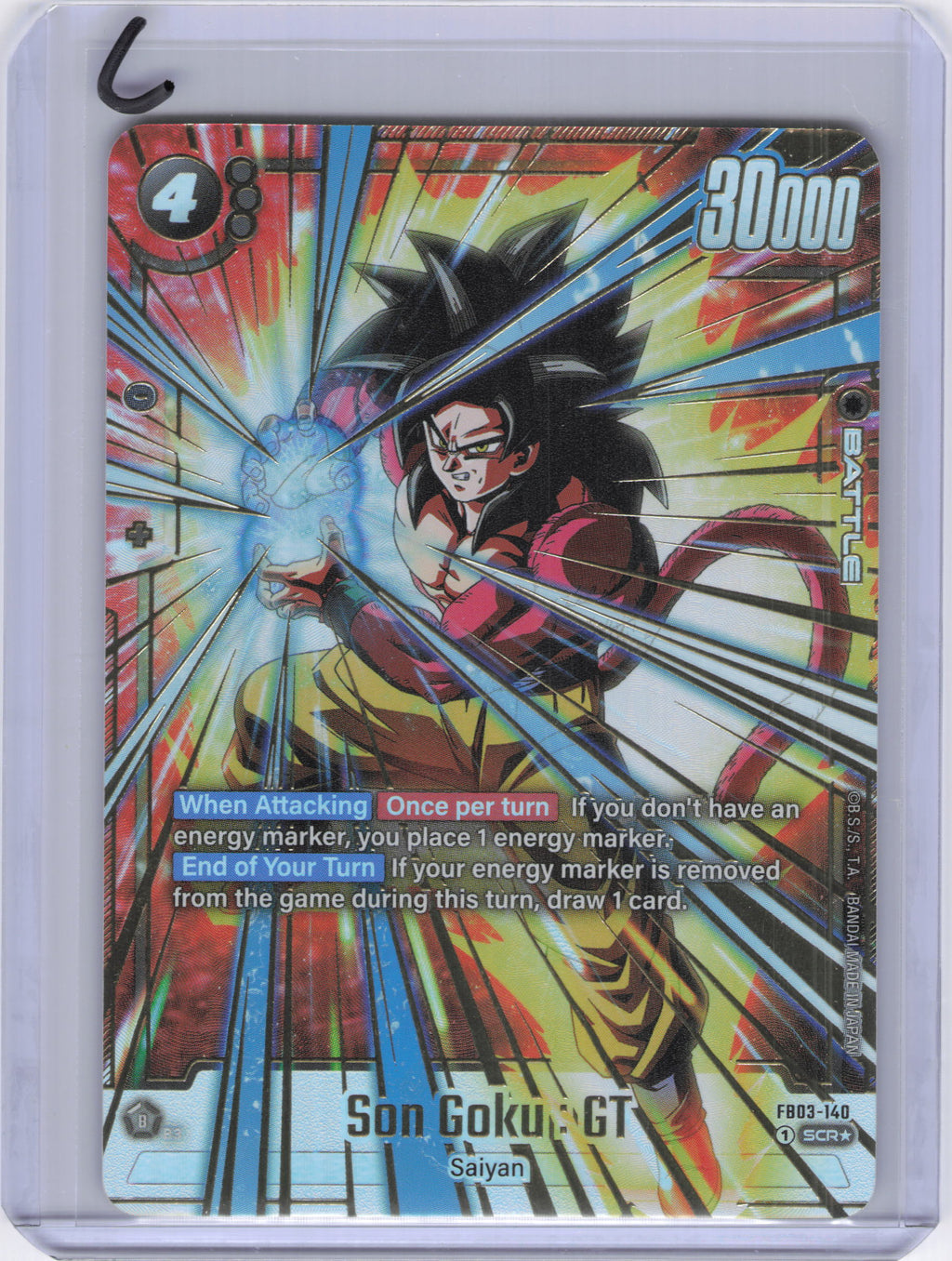 Son Goku : GT - FB03-140 (Alternate Art) - Raging Roar (FB03)
