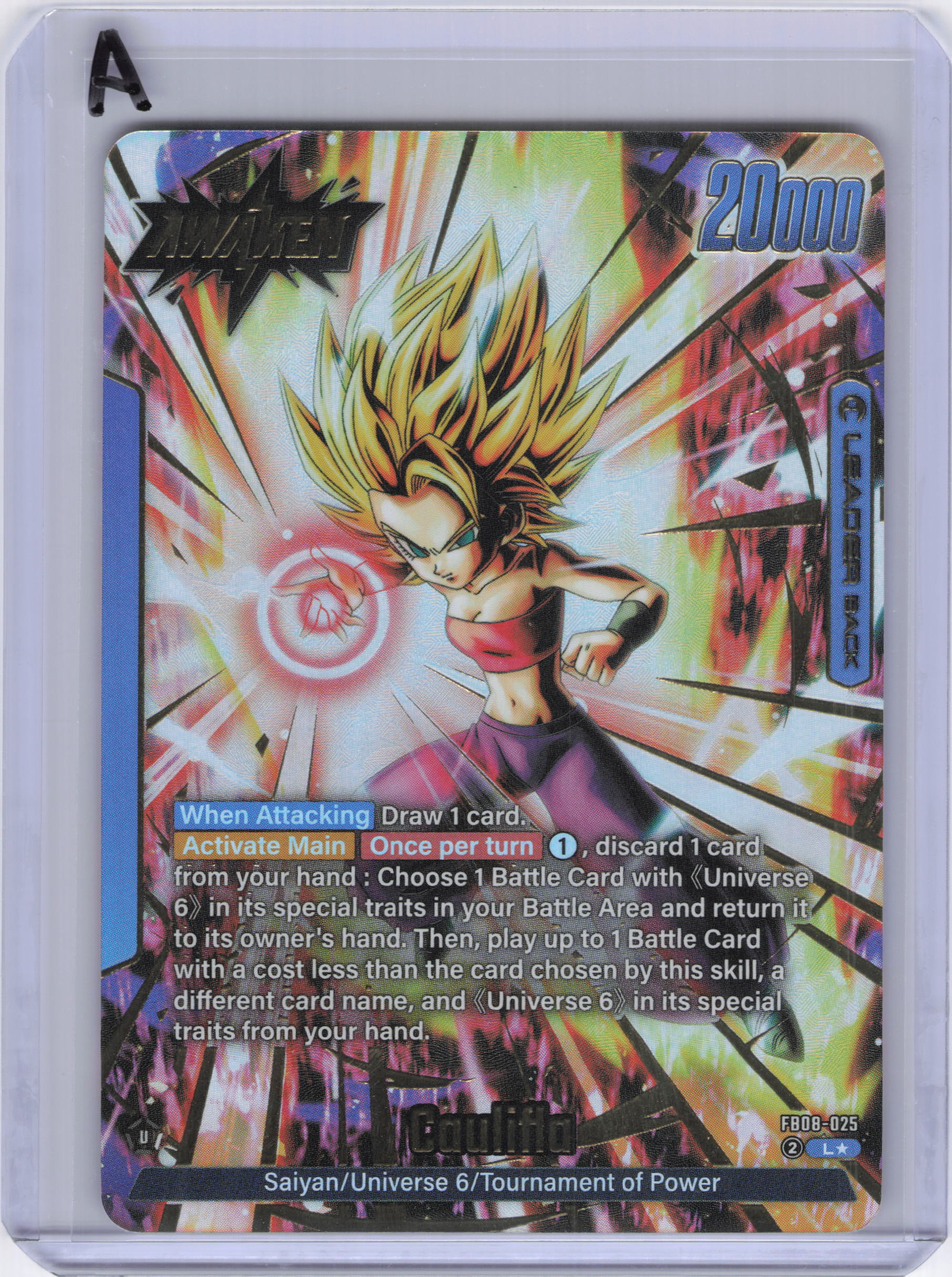 Caulifla - FB08-025 (Alternate Art) - Saiyan's Pride (FB08)