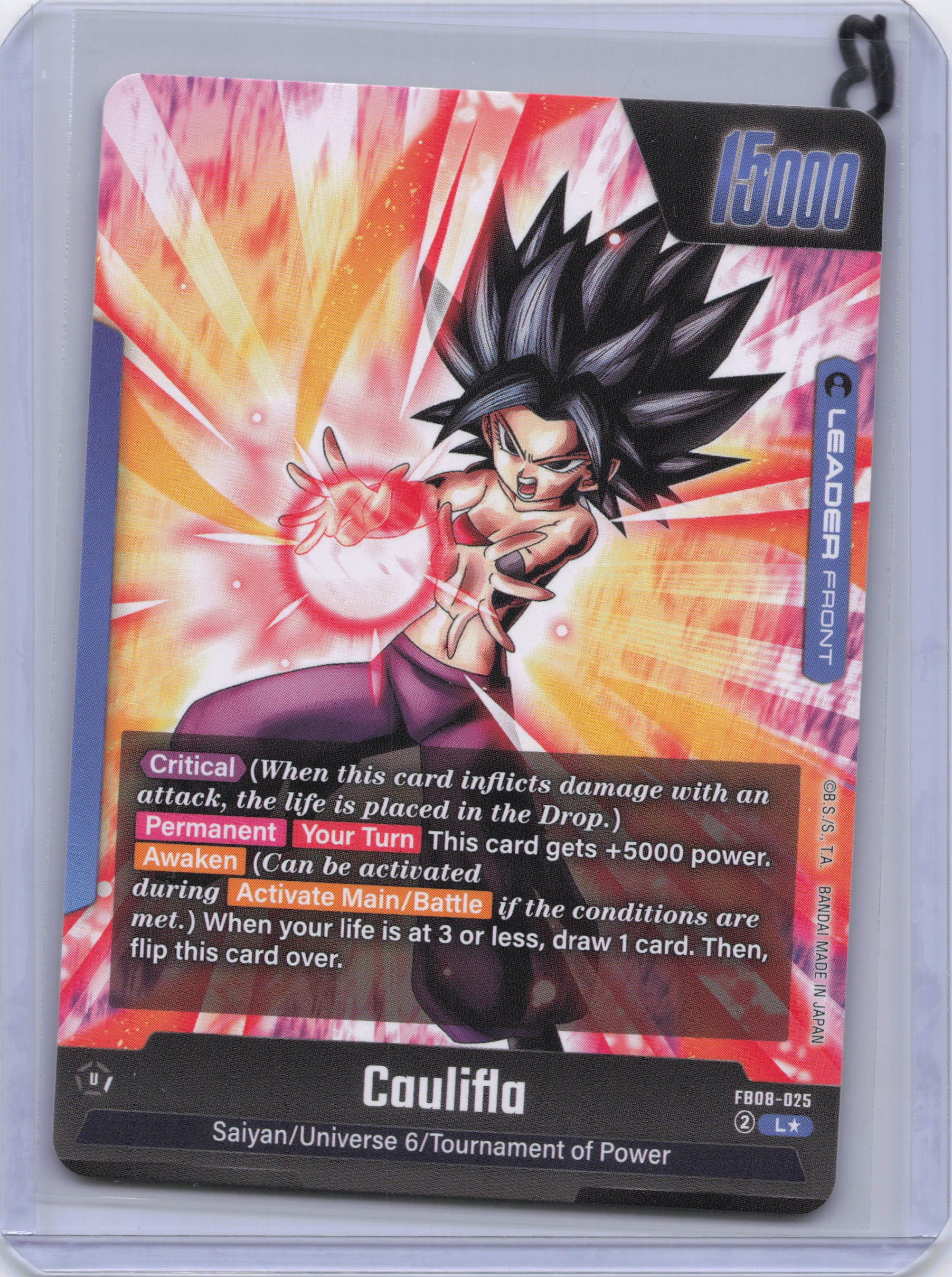 Caulifla - FB08-025 (Alternate Art) - Saiyan's Pride (FB08)